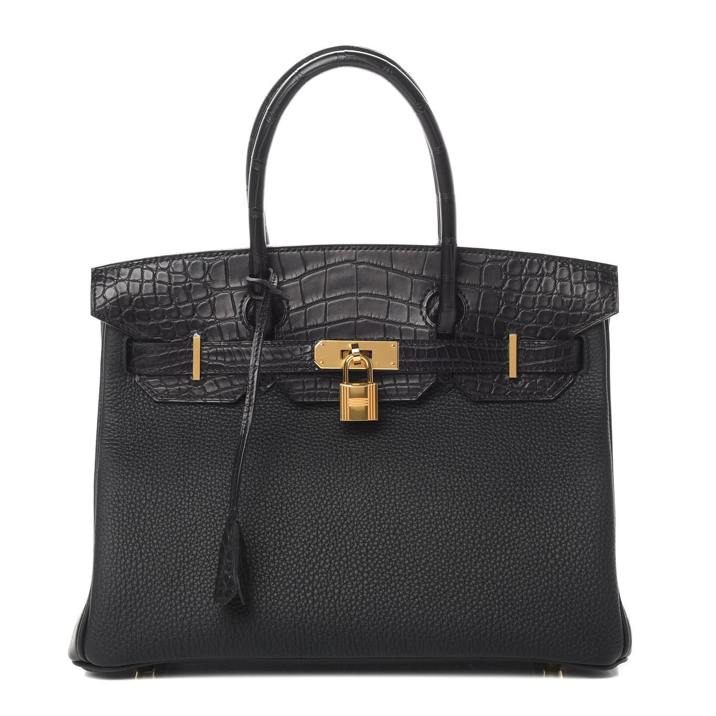 Togo Matte Alligator Birkin Touch 30 Black