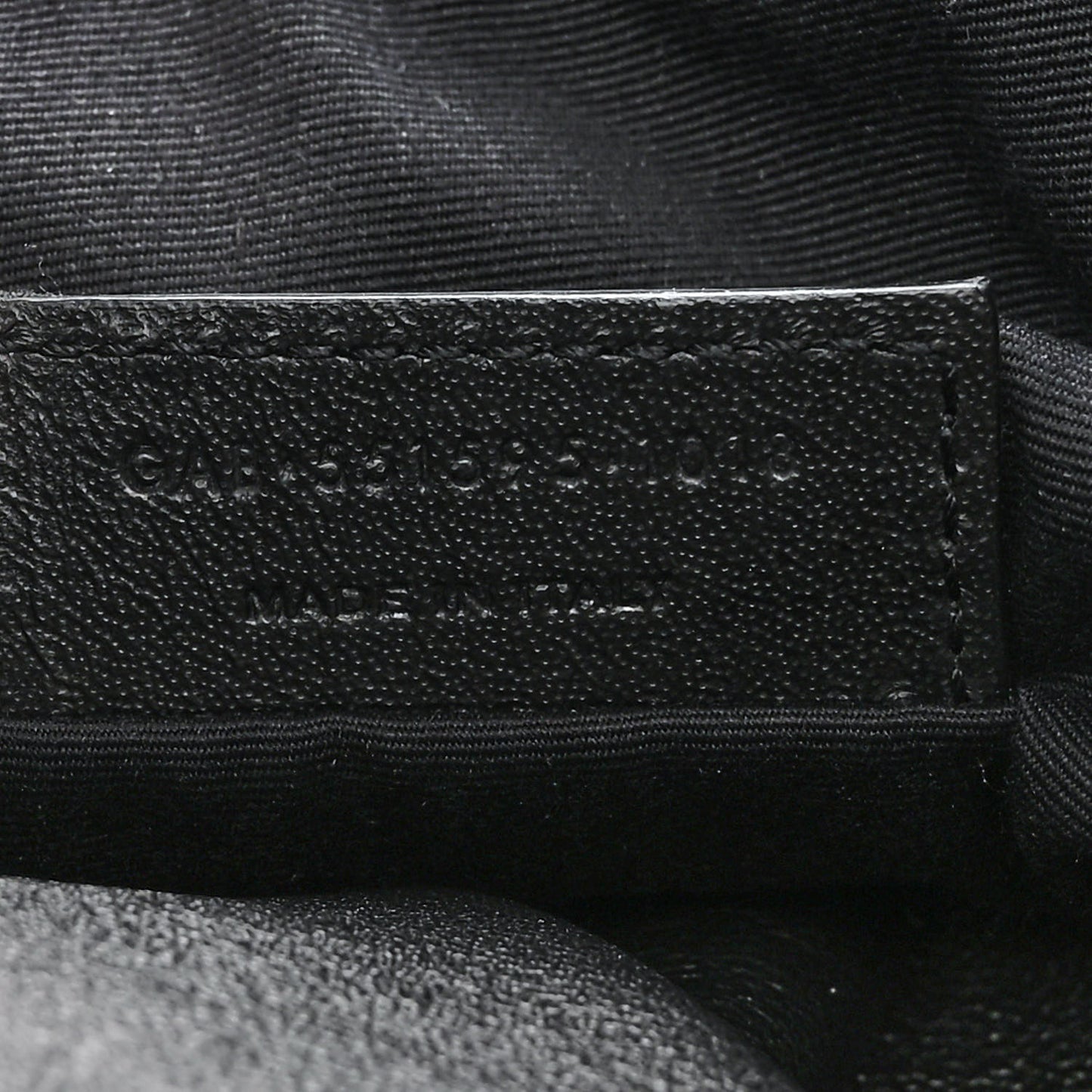Linen Canvas Teddy Shopping Bag Black