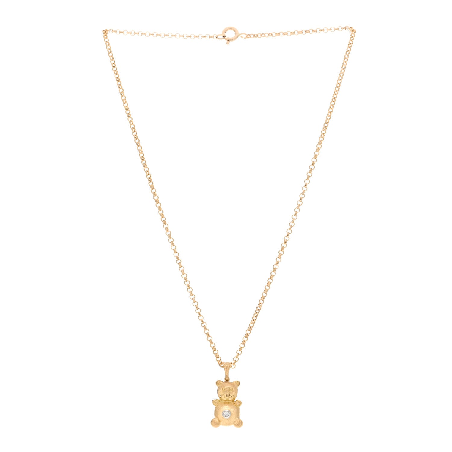 Buccellati 18K Yellow Gold Diamond Bubu Necklace 2 of 3