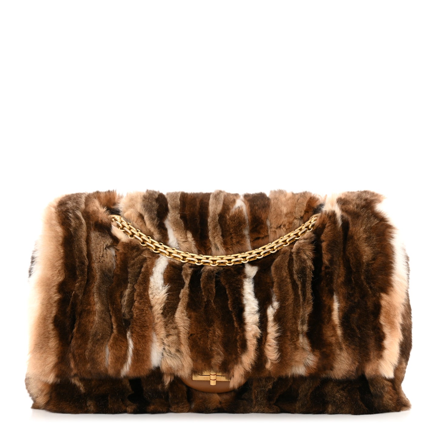 Rabbit Fur 2.55 Reissue 226 Flap Brown White