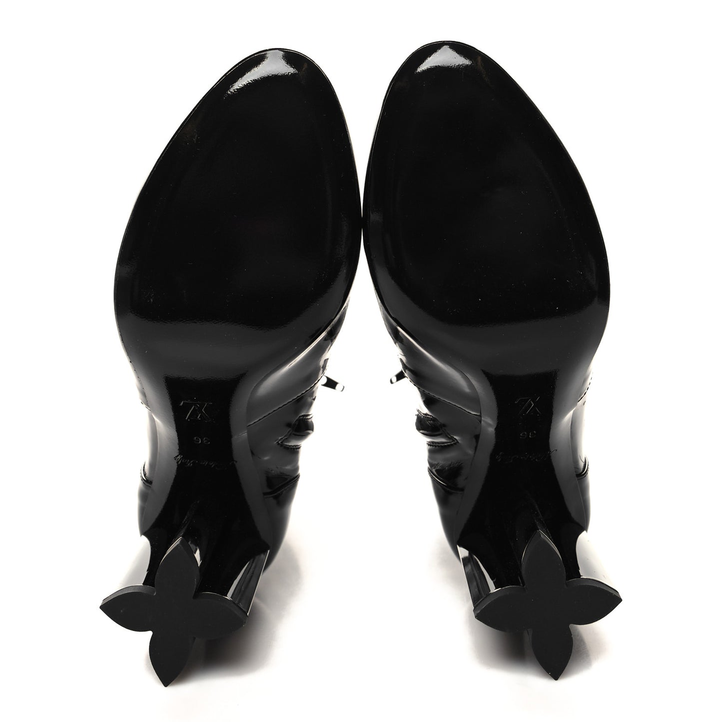 Patent Uniformes Silhouette Ankle Boots 36 Black