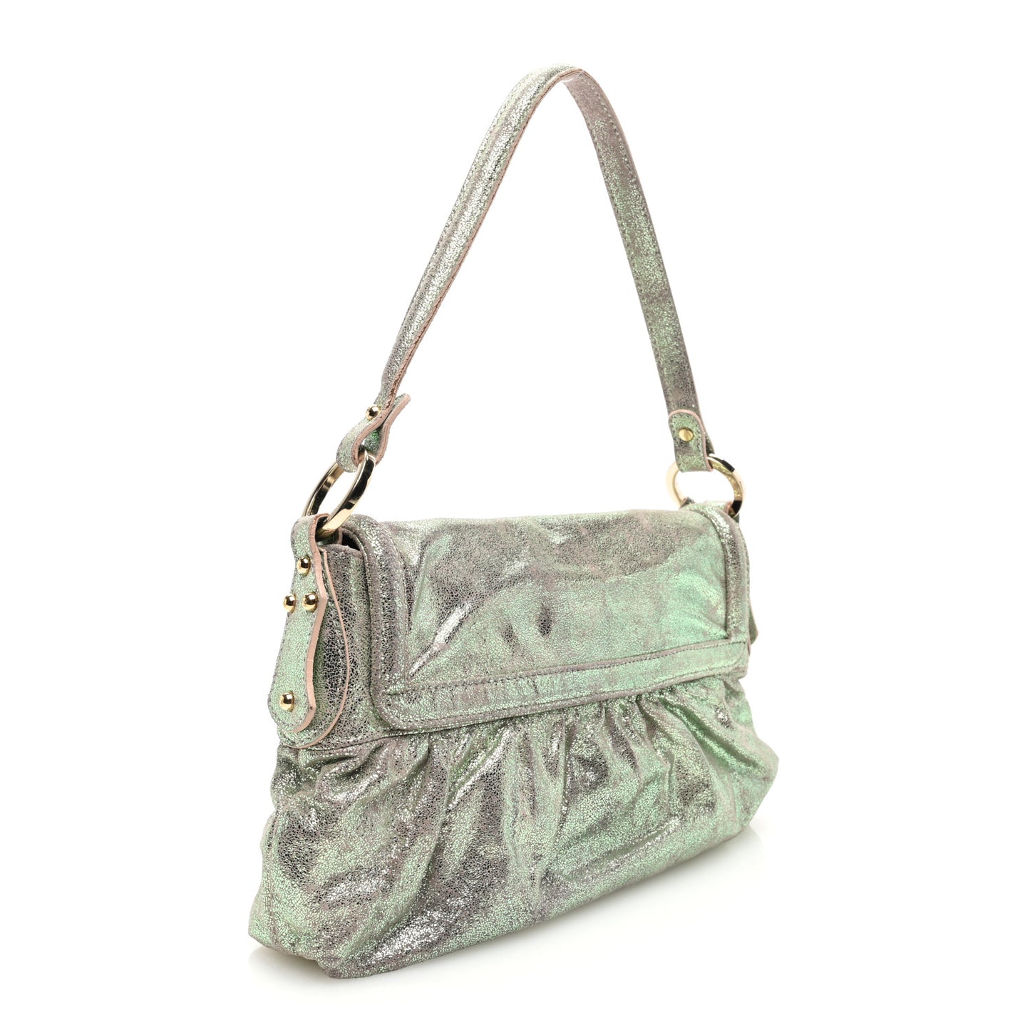 Metallic Nappa Small Chef Shoulder Bag Multicolor