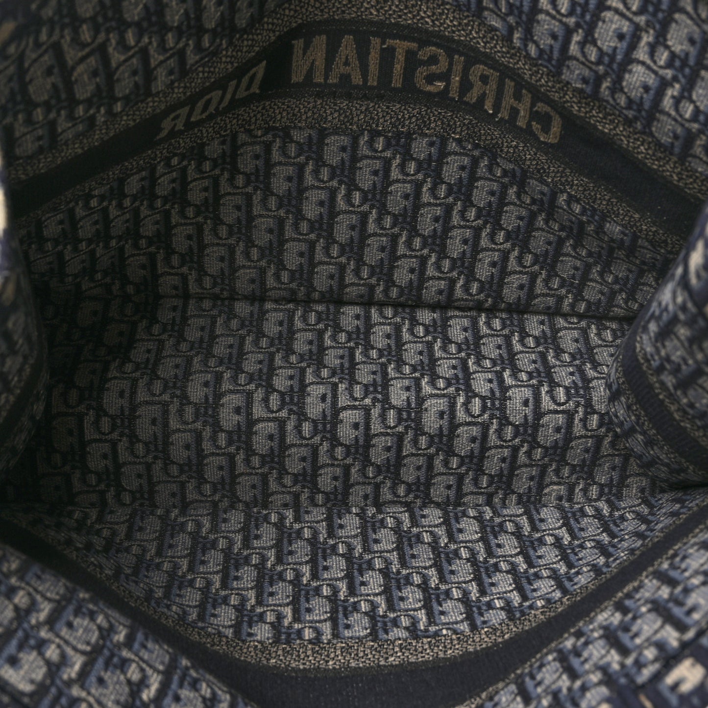 Oblique Large Book Tote Blue Multicolor