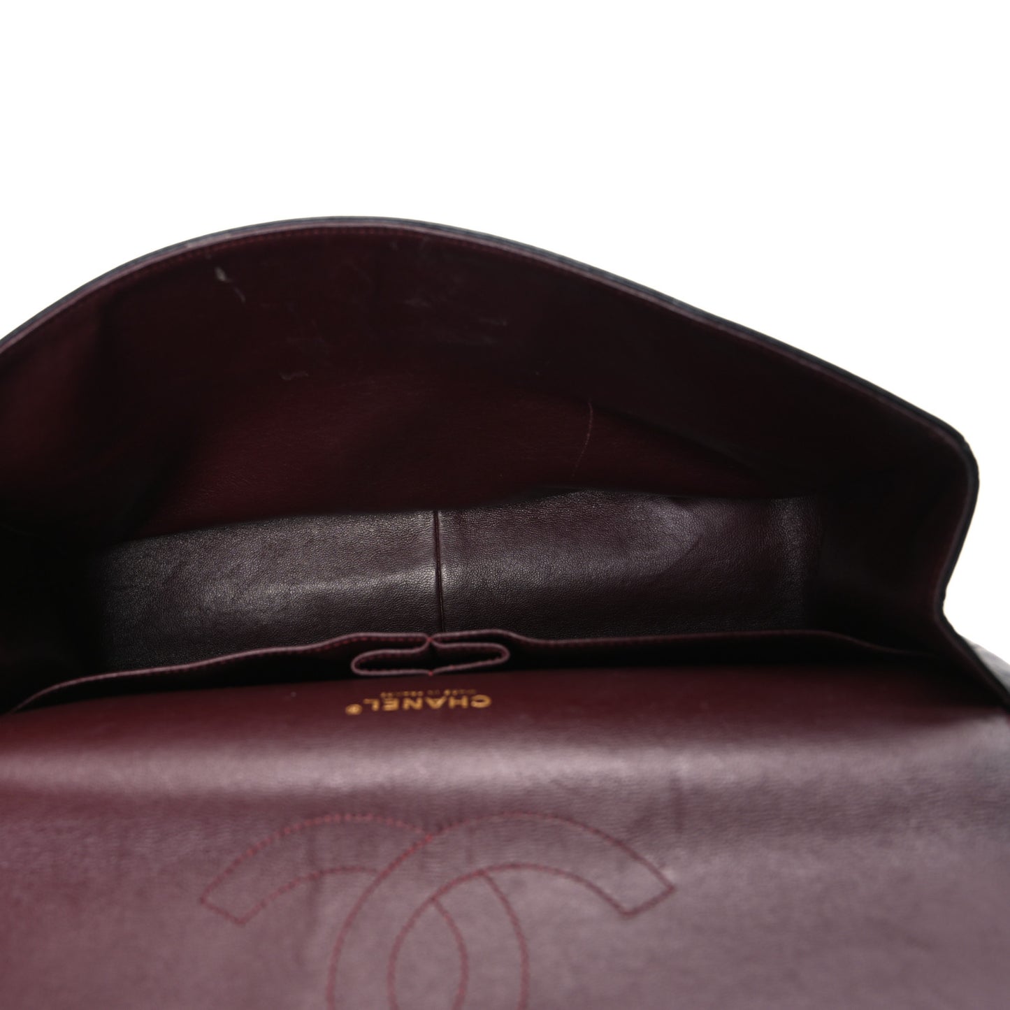 Lambskin Quilted Maxi Double Flap Black