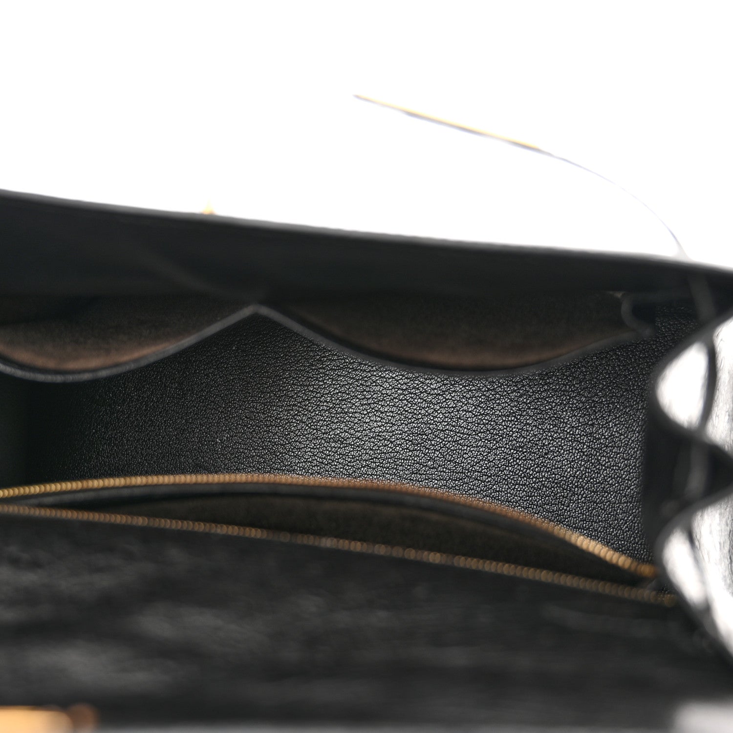 Hermes Ostrich Kelly Sellier 28 Black 5 of 18