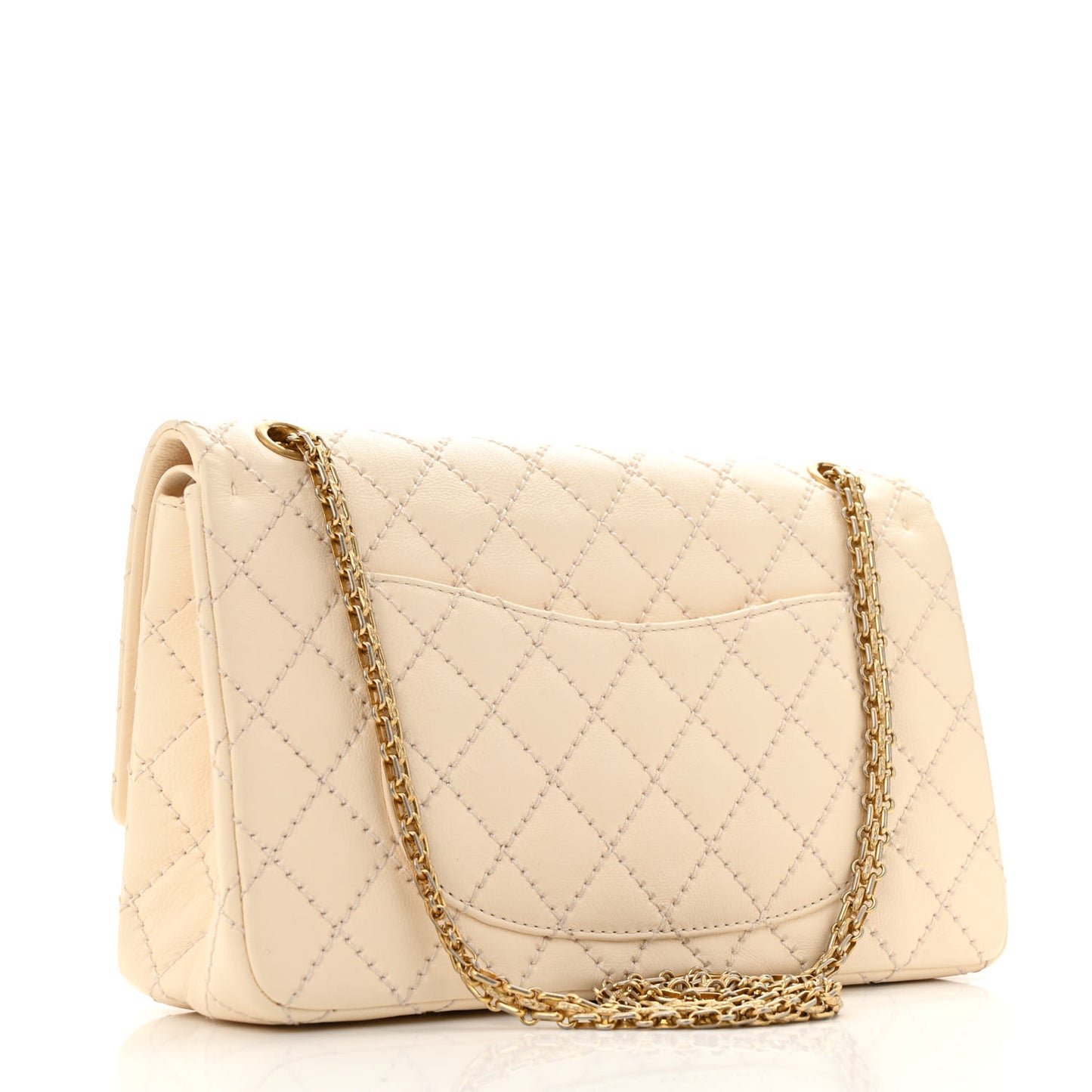 Aged Calfskin Quilted 2.55 Reissue 226 Flap Ivory