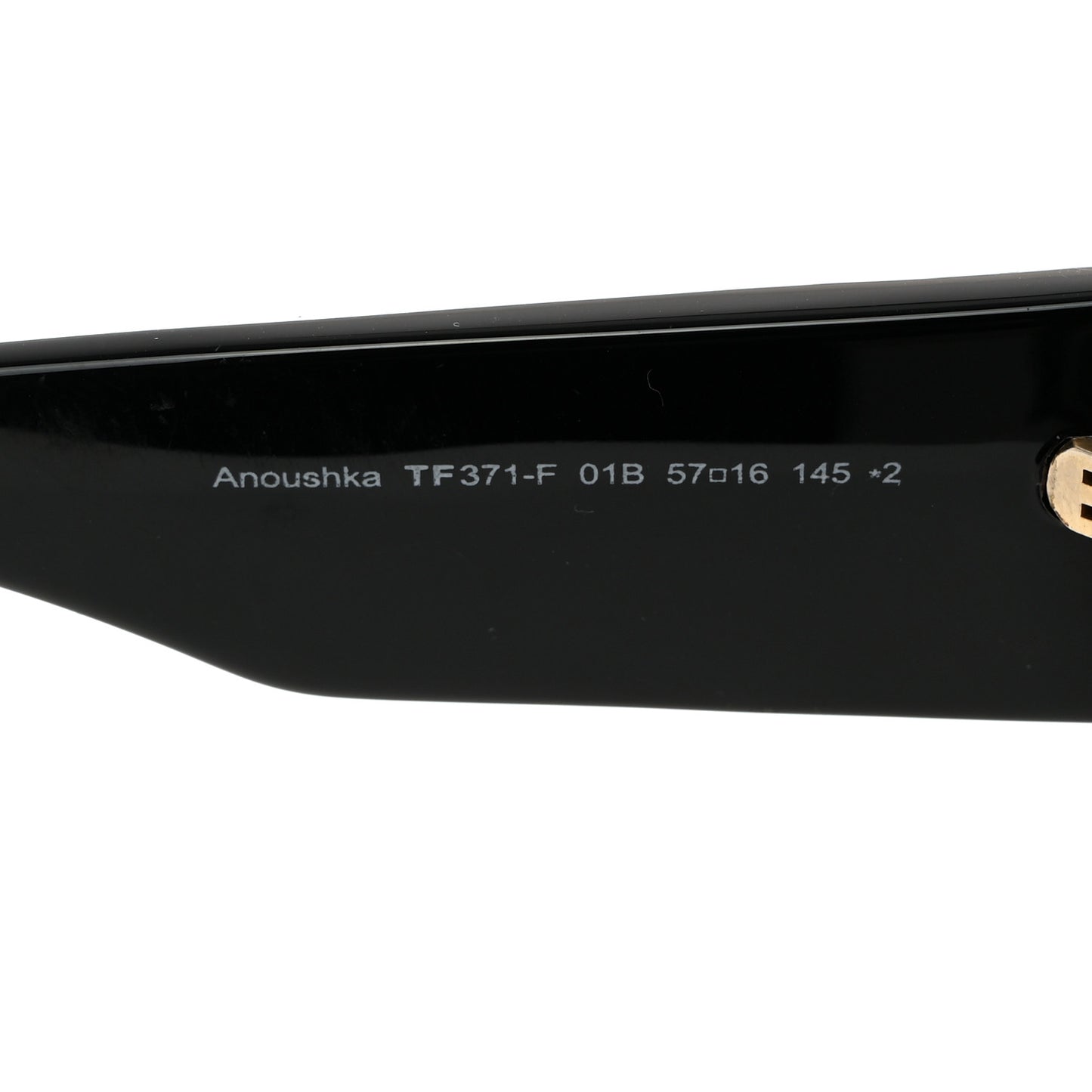 Acetate Anoushka Cat Eye Sunglasses TF371 Black