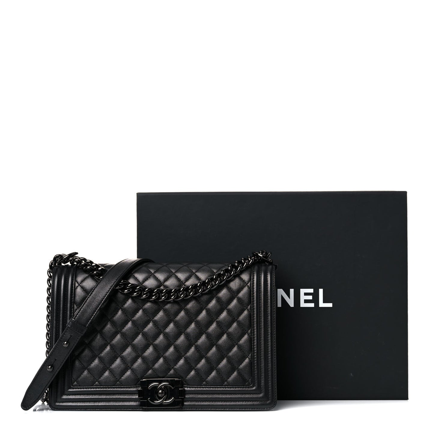 Caviar Quilted New Medium Boy Flap So Black