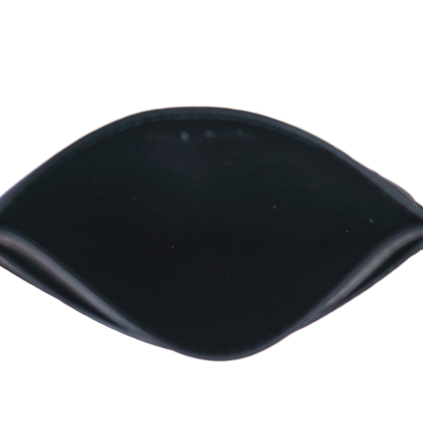 Grained Calfskin Logo Cash Card Holder Black Fluo Yellow