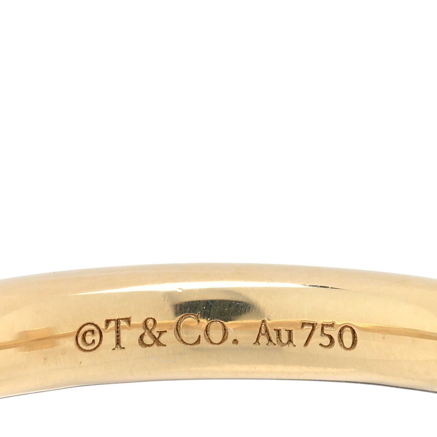 18K Yellow Gold Diamond T T1 Ring 51 5.75