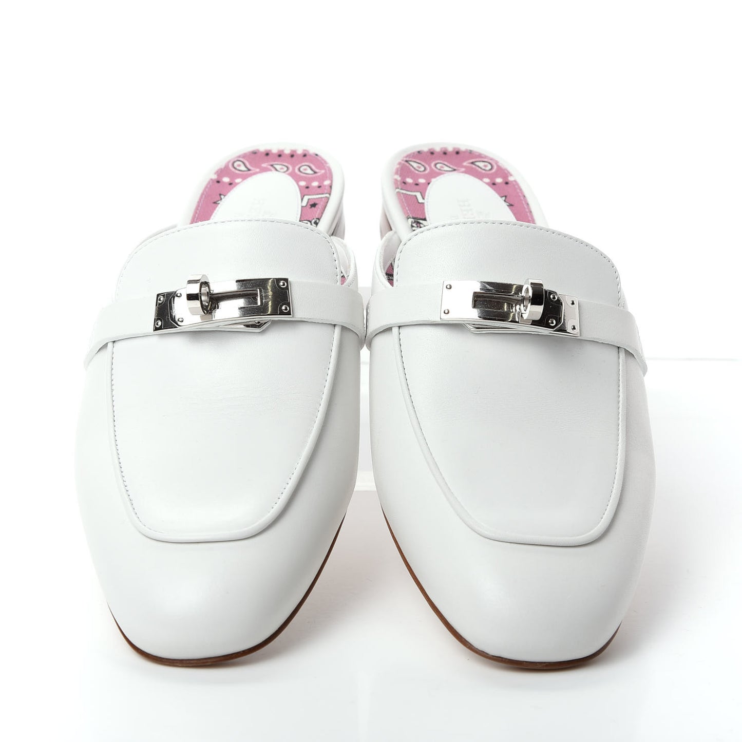 Calfskin Oz Mules 36.5 White