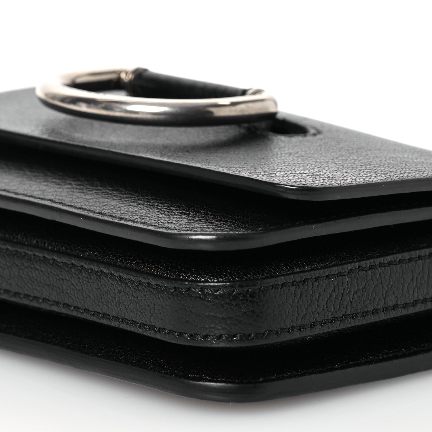 Burberry Goatskin Mini D-Ring Bag Black 9 of 11