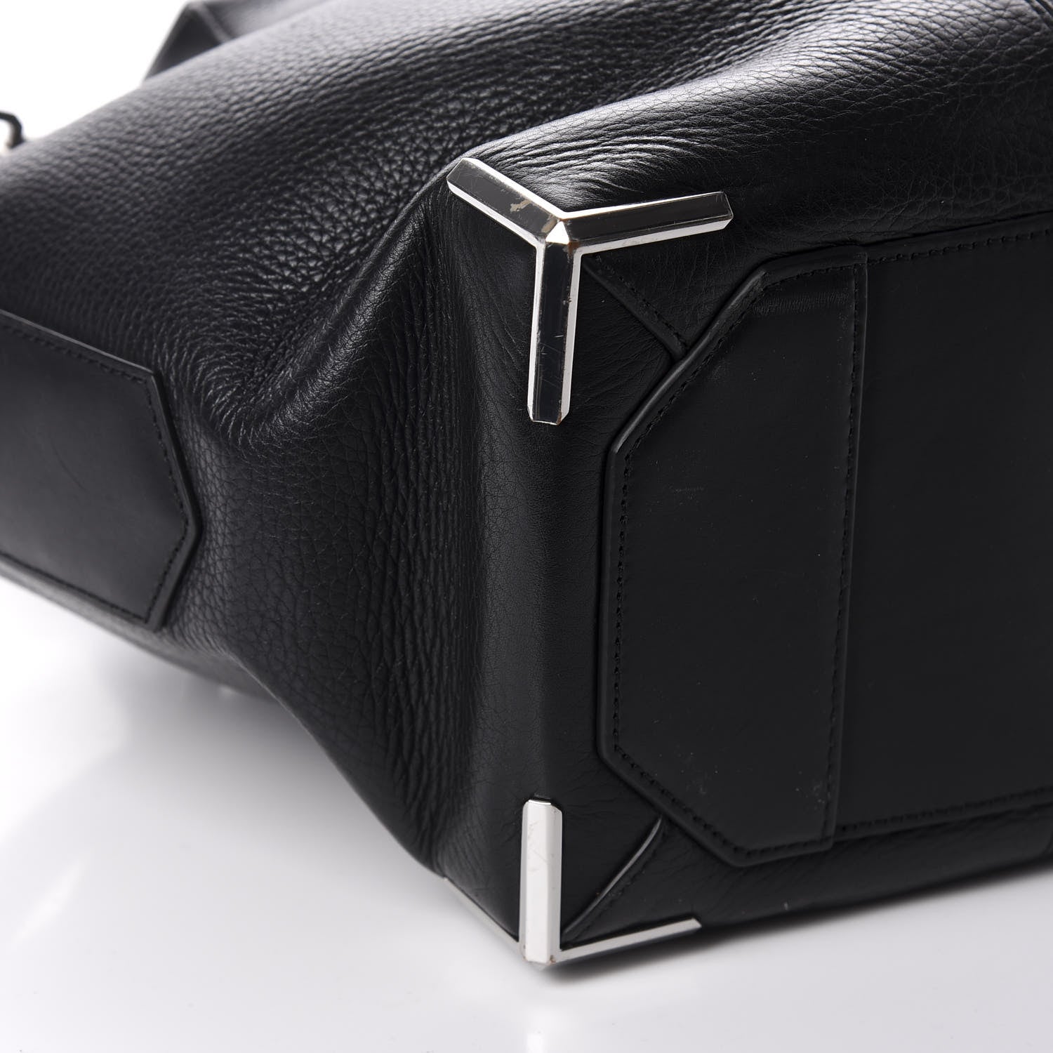 Alexander Wang Pebbled Calfskin Small Emile Black Silver Hardware 7 of 13