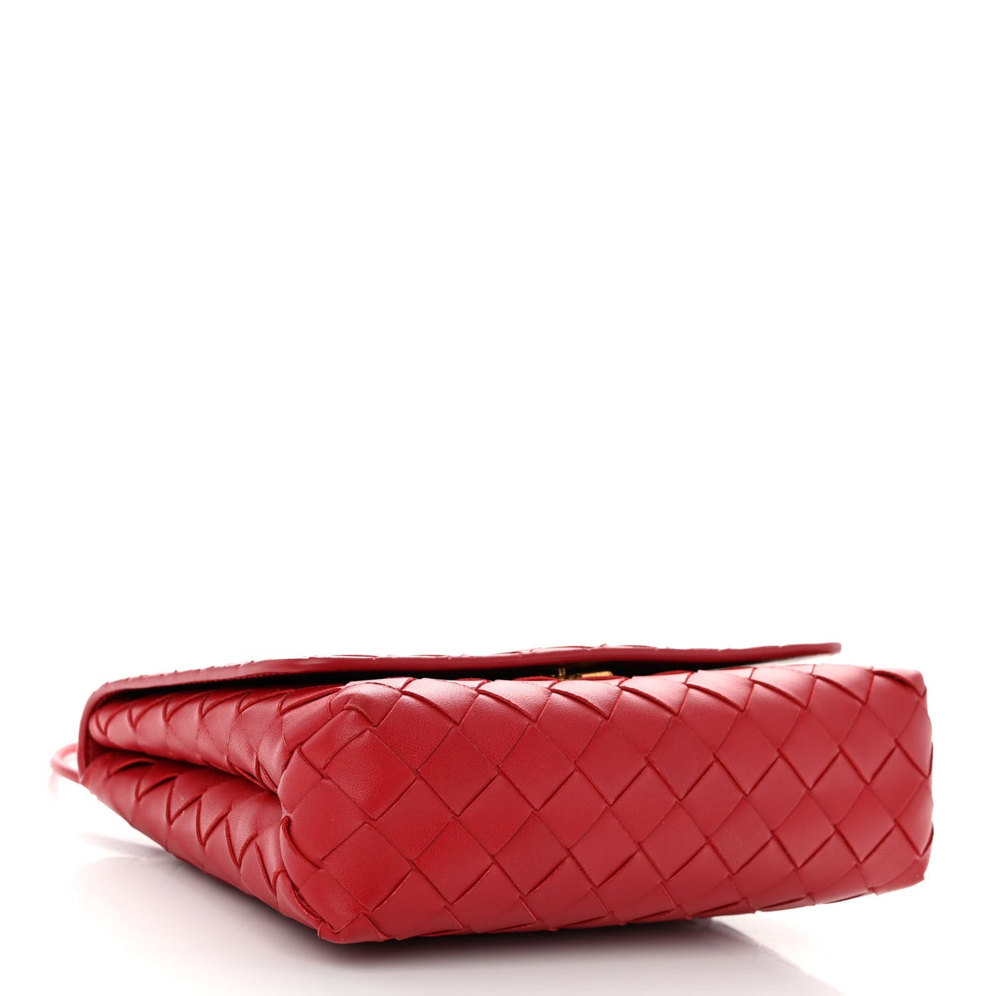 Lambskin Intrecciato Mini Crossbody Bag Apple Candy