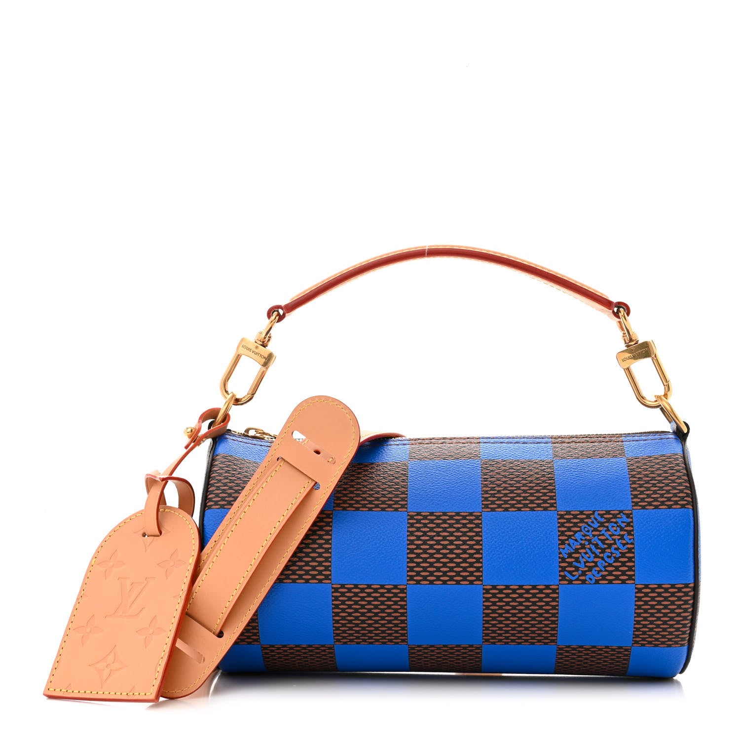 Louis Vuitton Damier Pop Soft Polochon PM Blue 1490503 – FASHIONPHILE