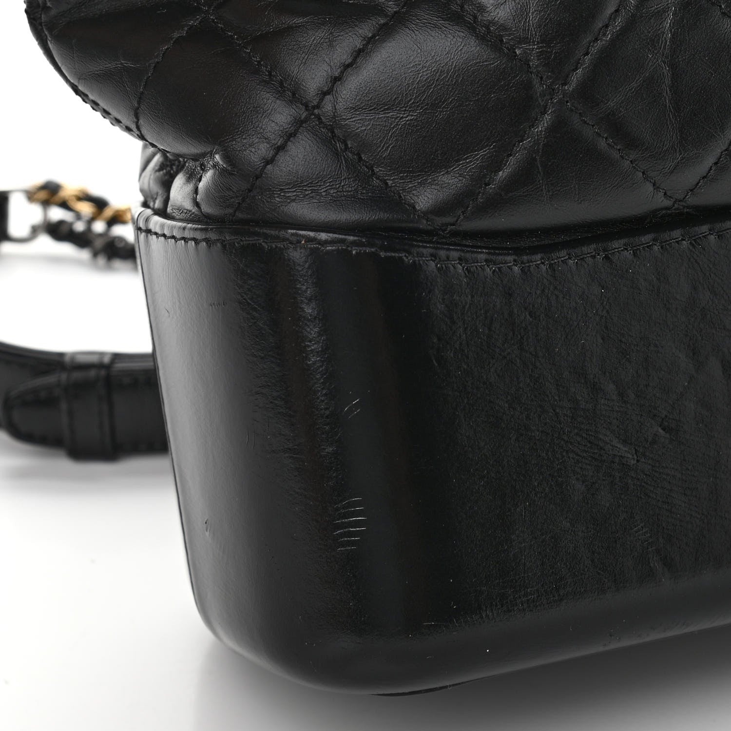 Chanel Aged Calfskin Quilted Large Gabrielle Hobo Black 11 of 12