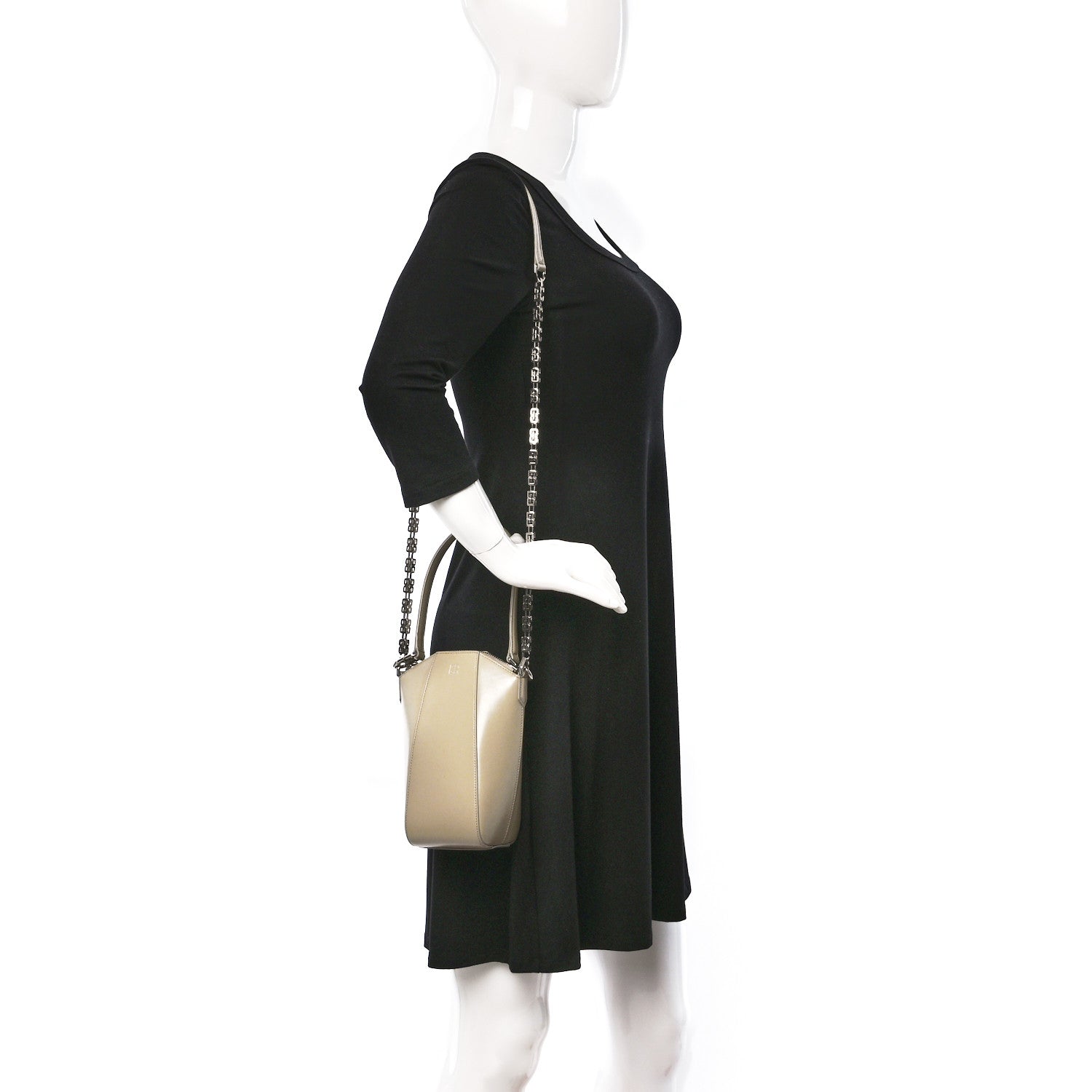 Givenchy Box Calfskin Mini Vertical Antigona Beige 2 of 8