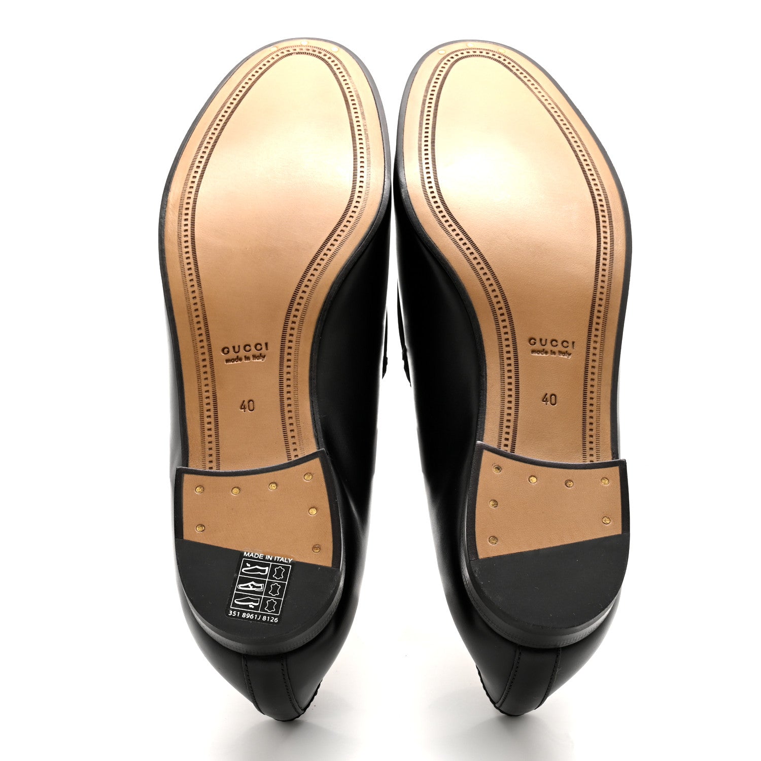 Gucci Calfskin Womens Horsebit Betis Glamour Moccasin Loafers 40 Black 6 of 10