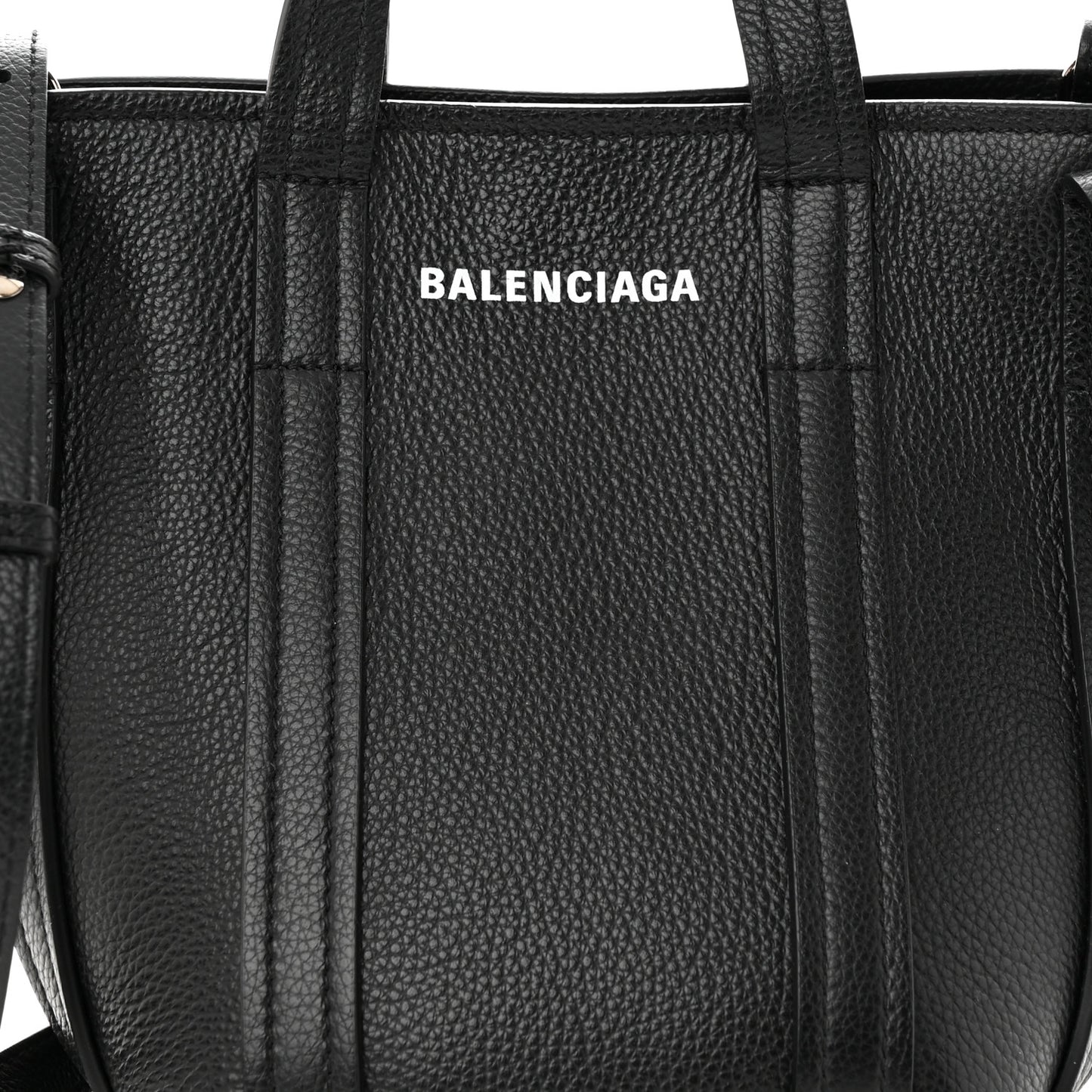 Grained Calfskin XS Everyday North South Shoulder Tote Bag Black