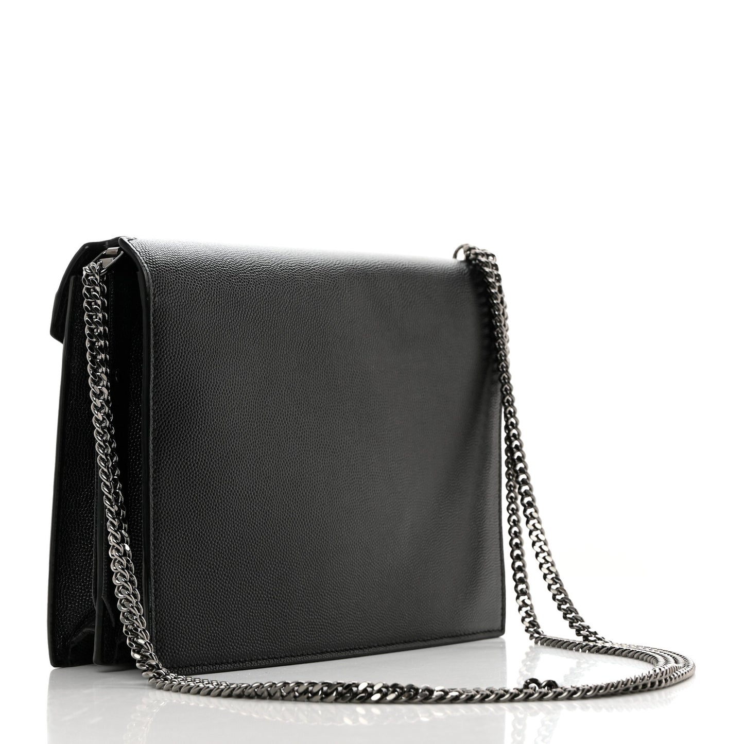 Grain De Poudre Monogram Cassandra Clasp Bag Black