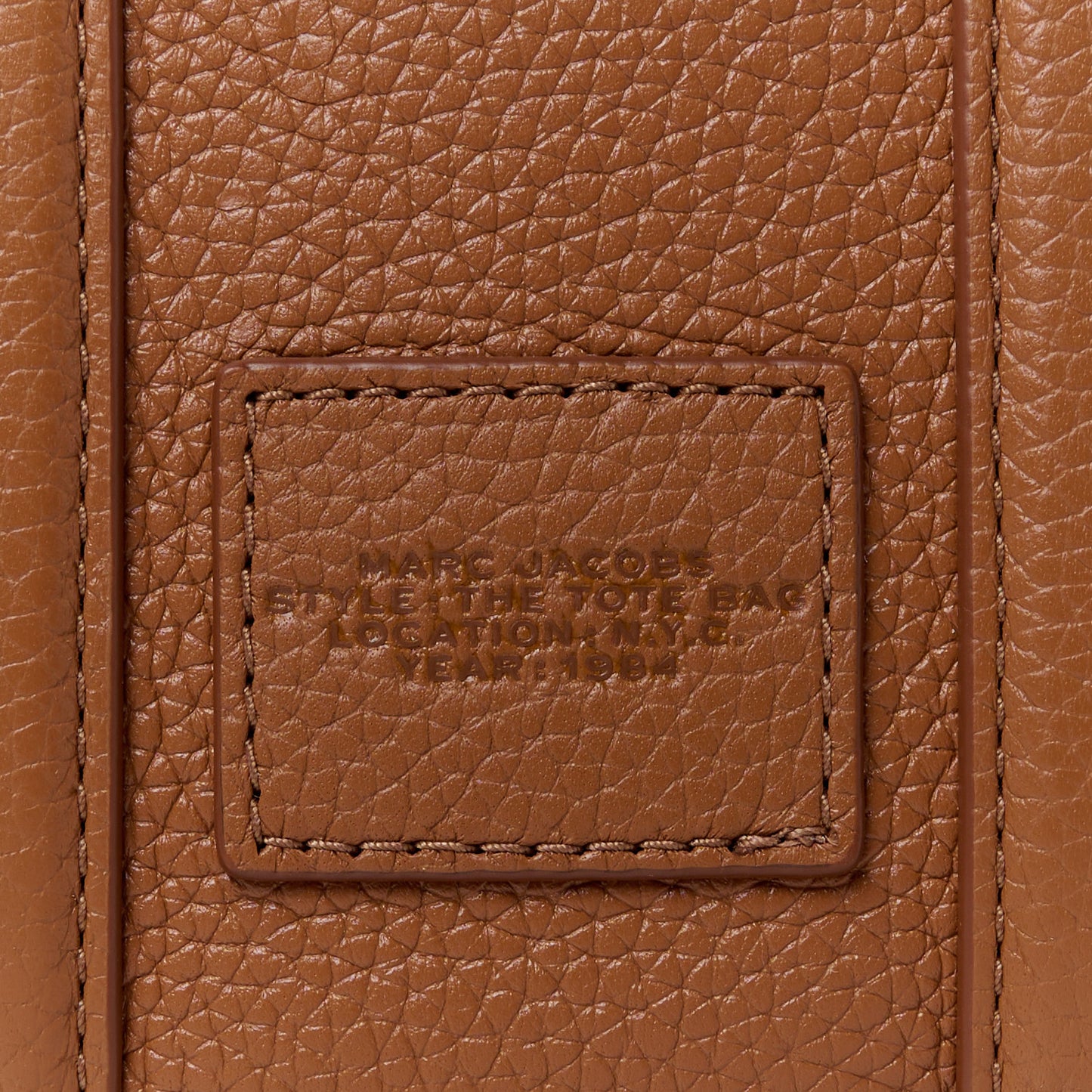 Grained Calfskin Micro The Tote Bag Argan Oil