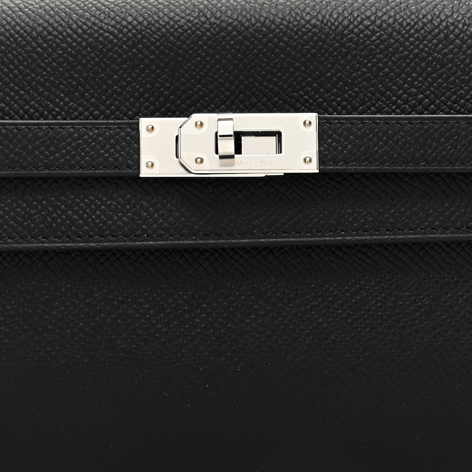 Hermes Epsom Kelly Wallet To Go Black 9 of 11