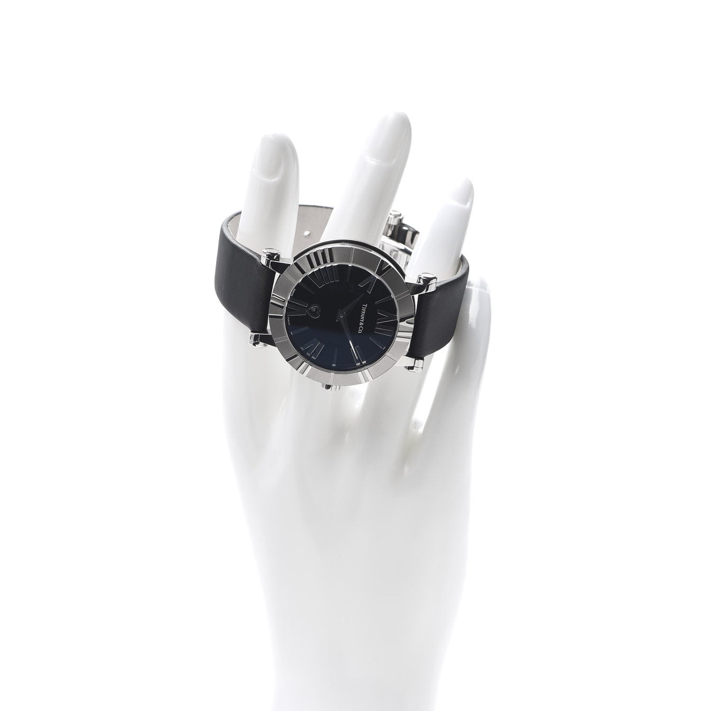 Stainless Steel Satin 36mm Atlas Belt Quartz Watch Black