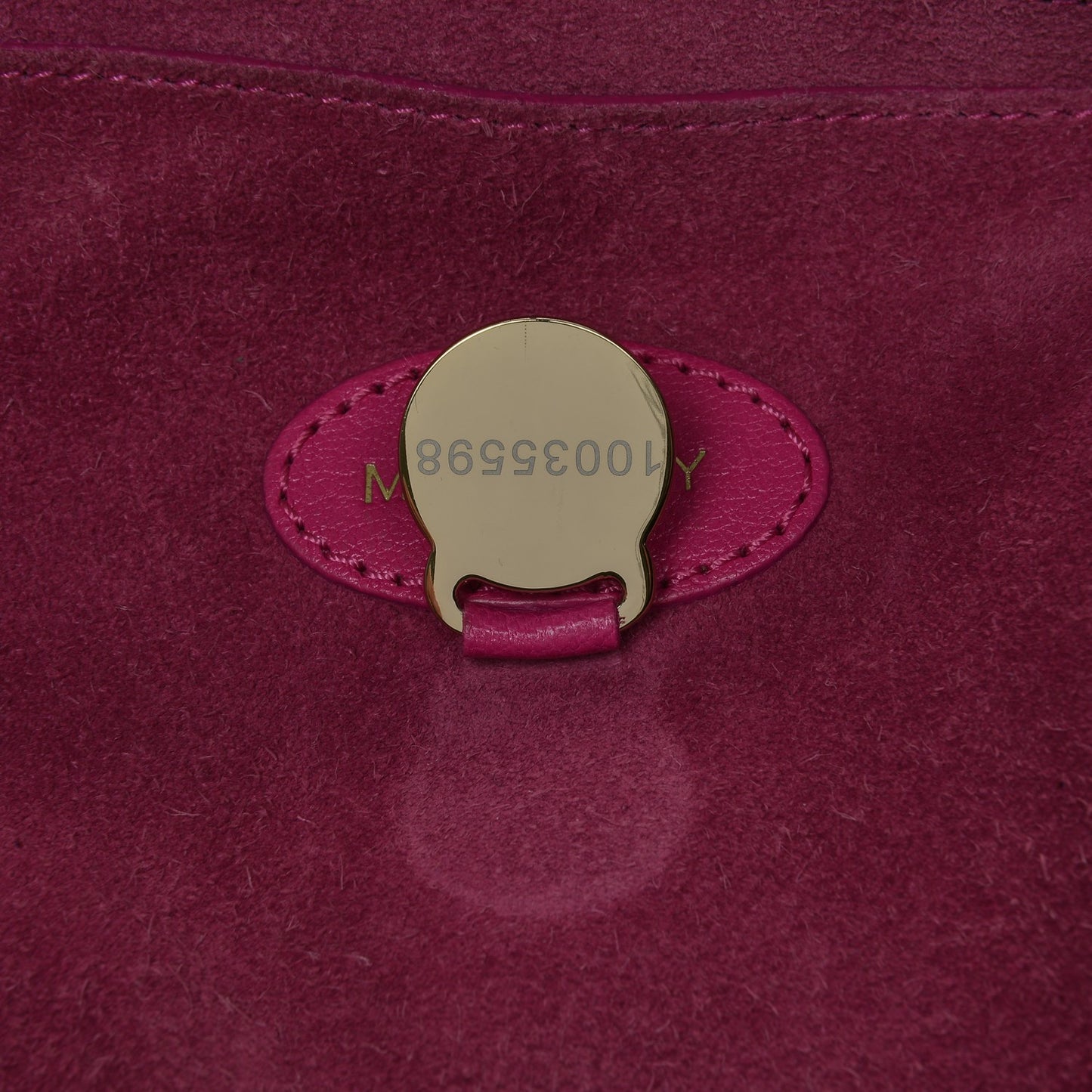 Spongy Pebbled Leather Bayswater Hot Fuchsia