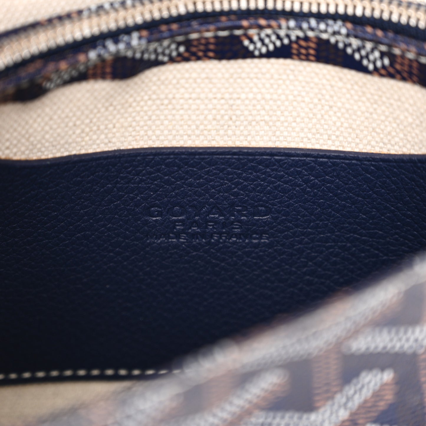Goyardine Plumet Wallet Clutch Navy