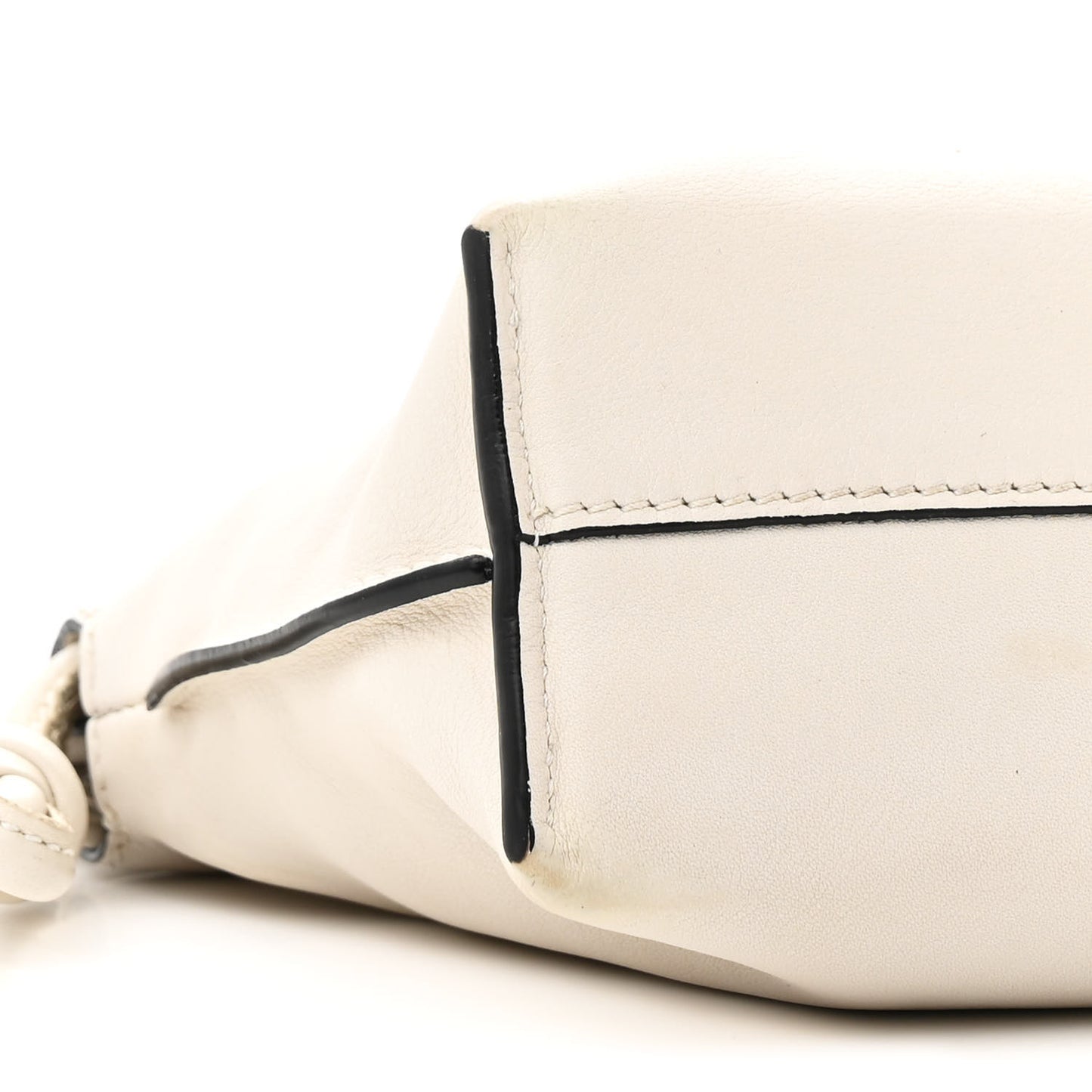 Calfskin Mini Flamenco Knot Clutch Angora