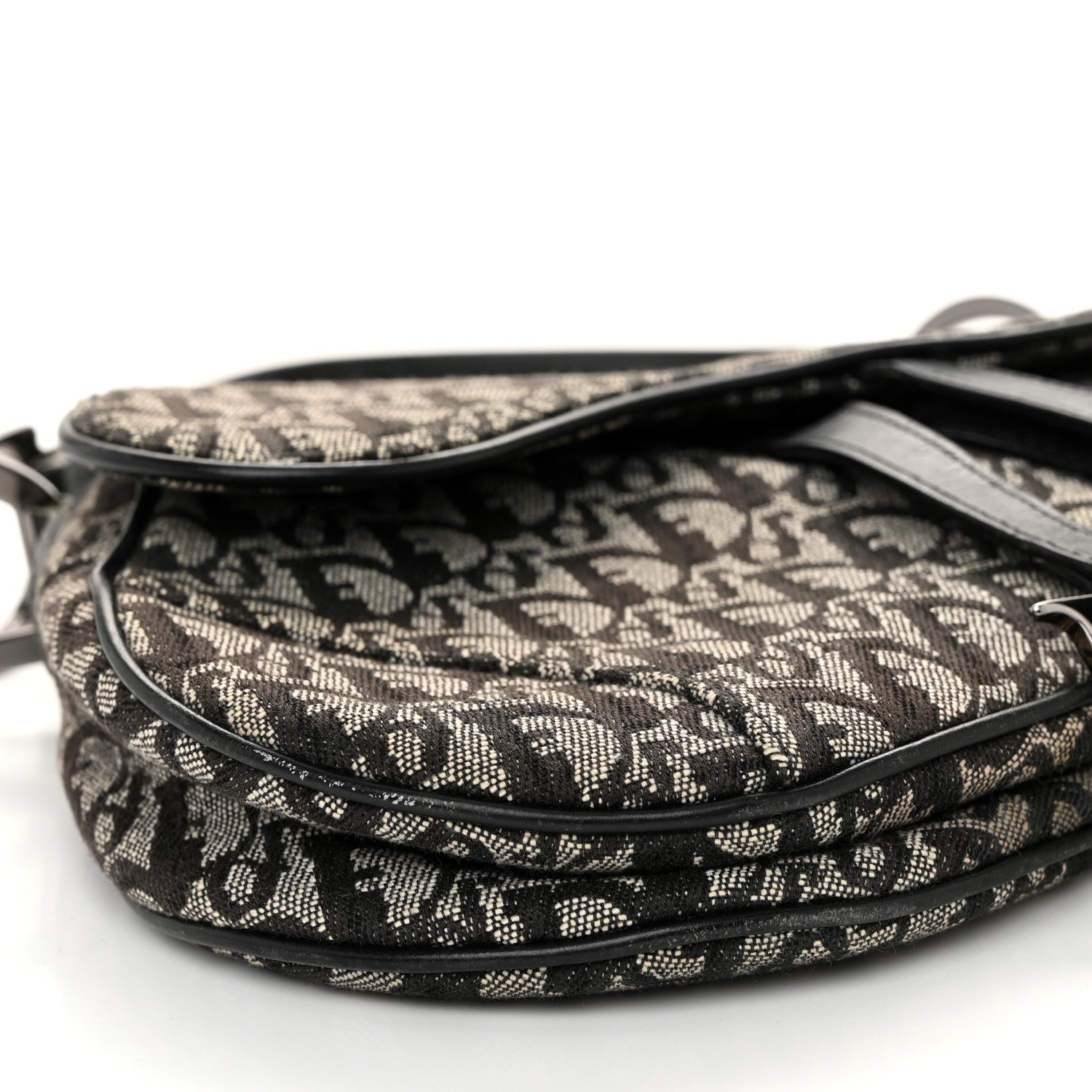 Christian Dior Oblique Saddle Bag Black 9 of 11