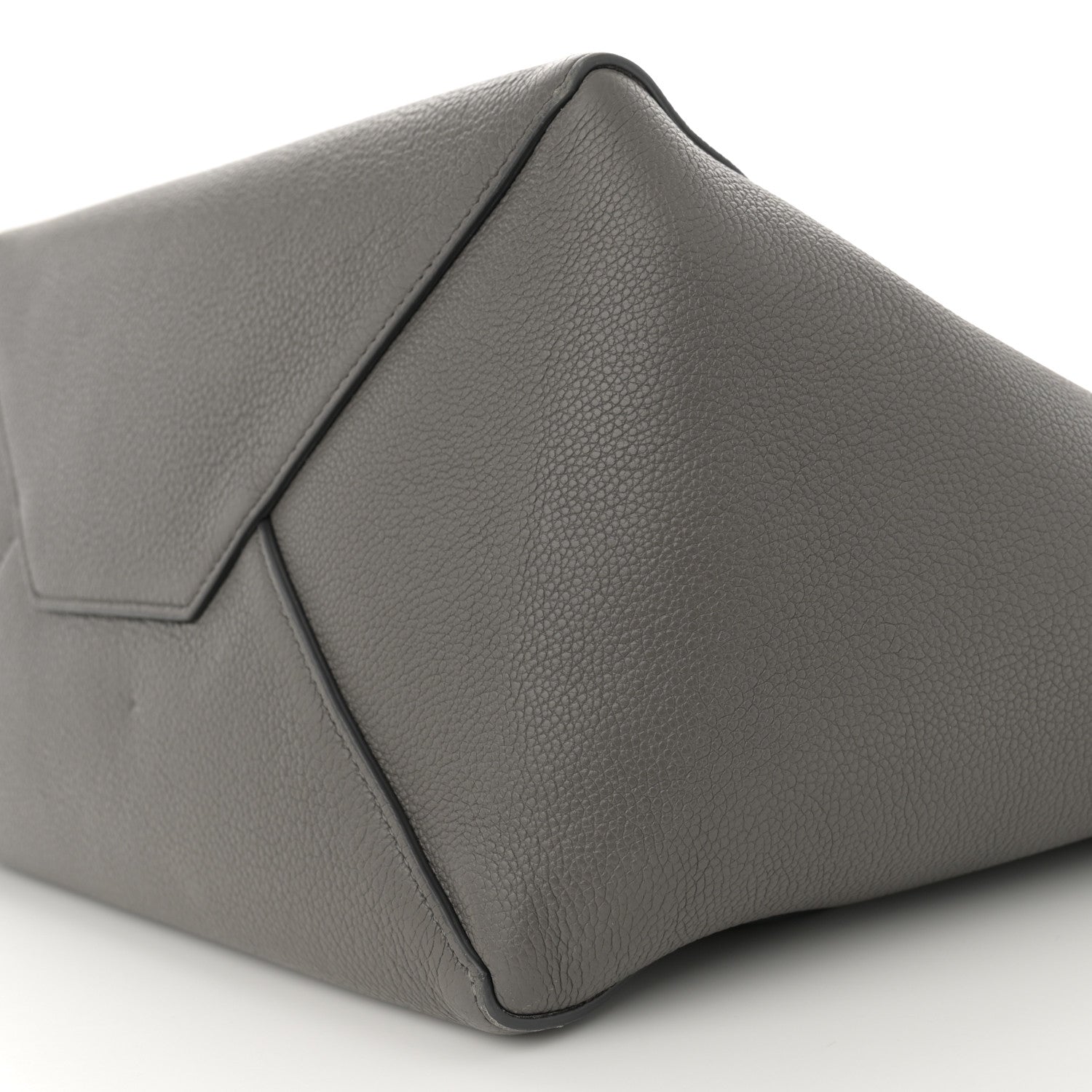 Celine Soft Grained Calfskin Small Belt Cabas Phantom Medium Grey 11 of 16