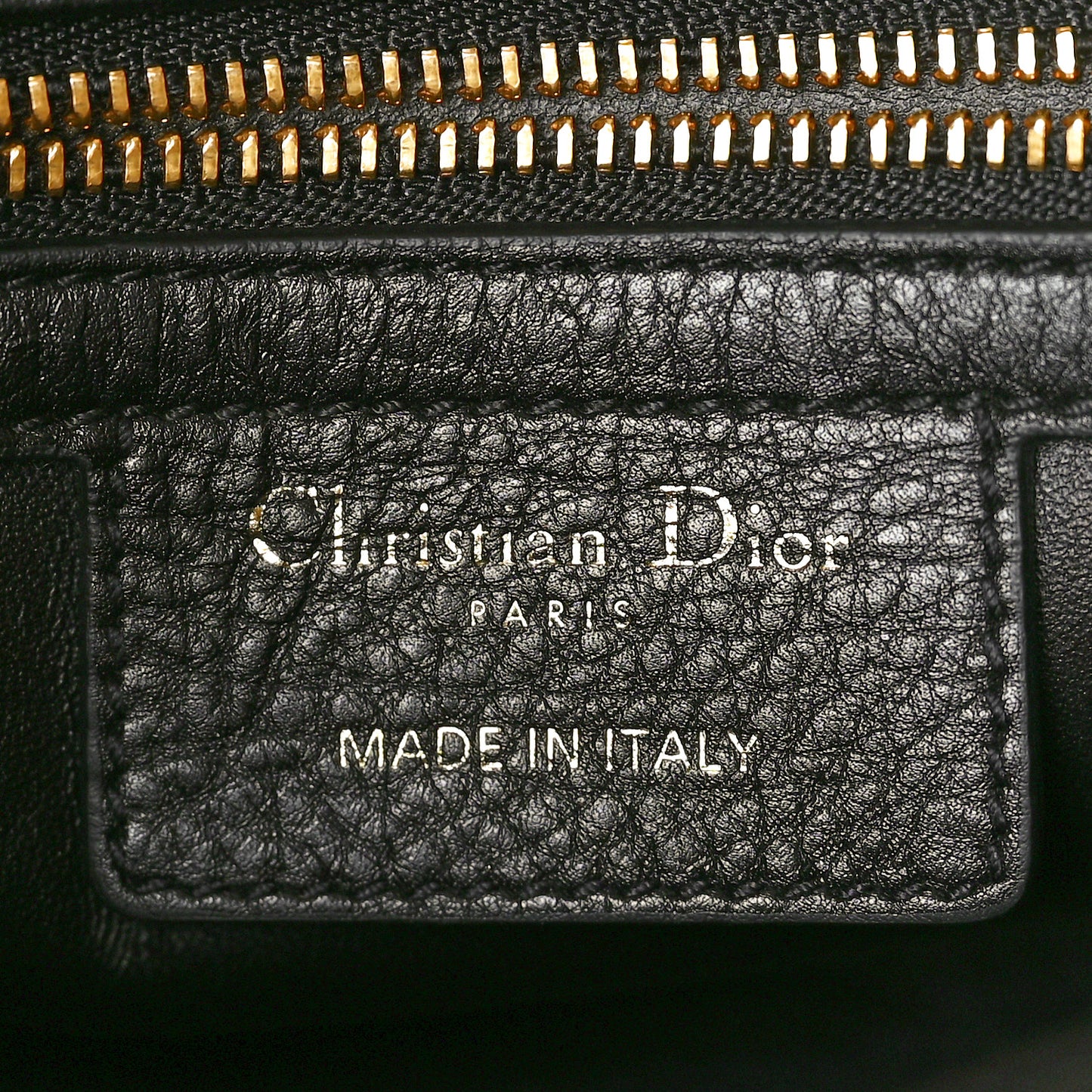 Calfskin Cannage Small Caro Bag Black