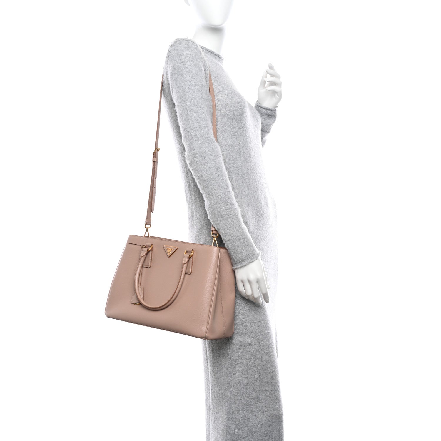 Prada Saffiano Lux Medium Tote Cammeo 2 of 14