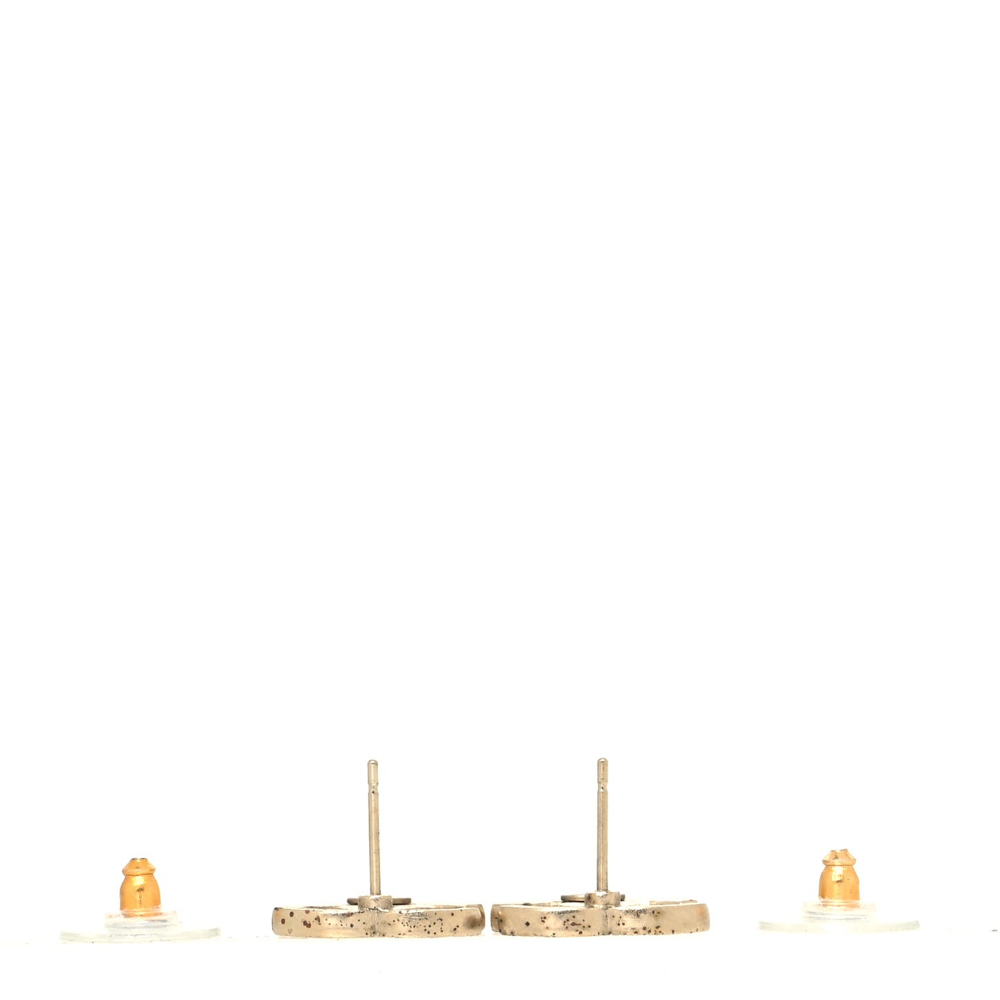 Crystal Timeless CC Earrings Light Gold