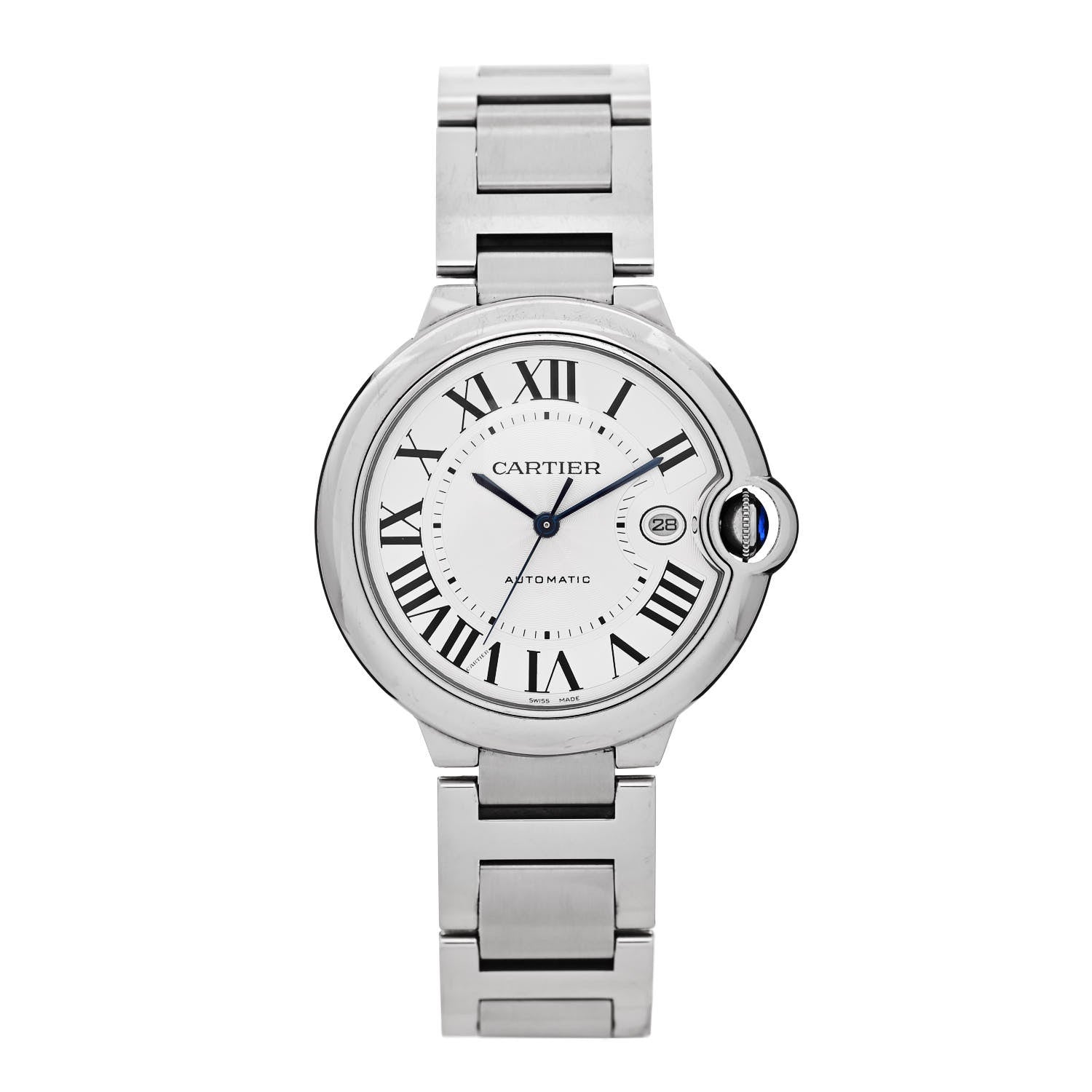 Cartier Stainless Steel 42mm Ballon Bleu De Cartier Automatic Watch 1 of 5