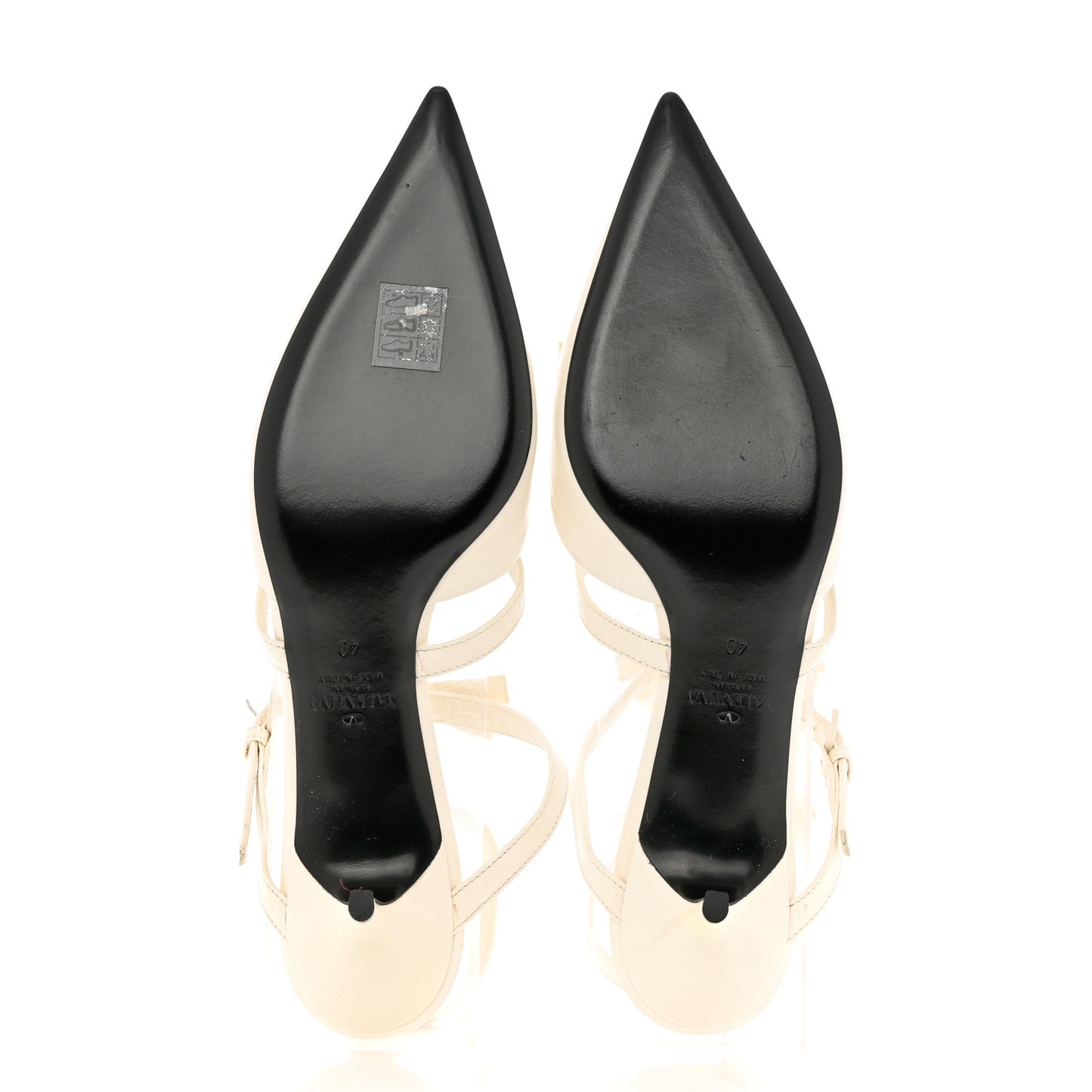 Nappa French Bow Gladiator 45mm Sandals 40 Avorio