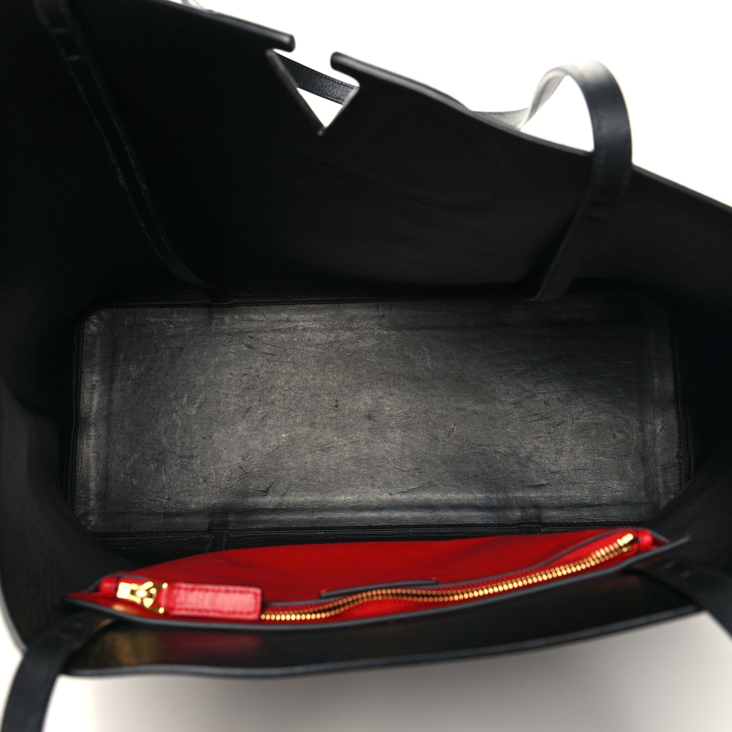 Calfskin Large Vlogo Tote Black