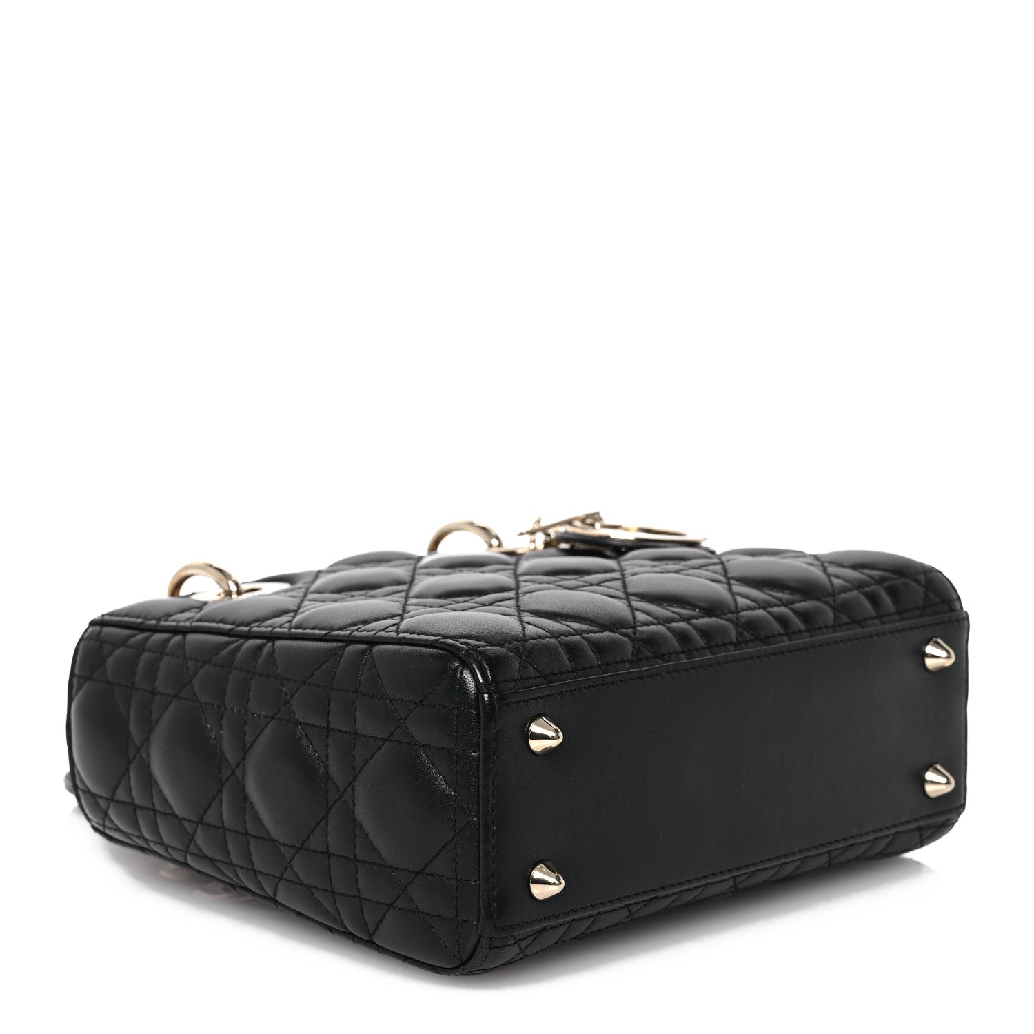 Christian Dior Lambskin Cannage Small My ABCDior Lady Dior Black 4 of 14