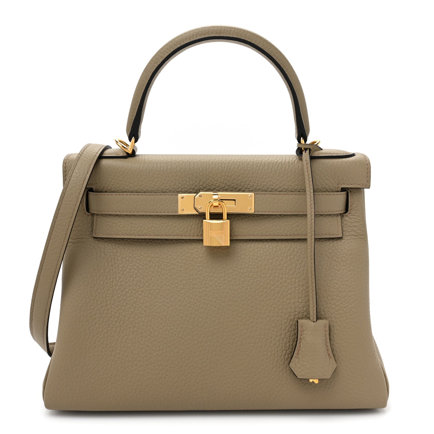 Hermes Togo Kelly Retourne 28 Beige Marfa 1 of 9