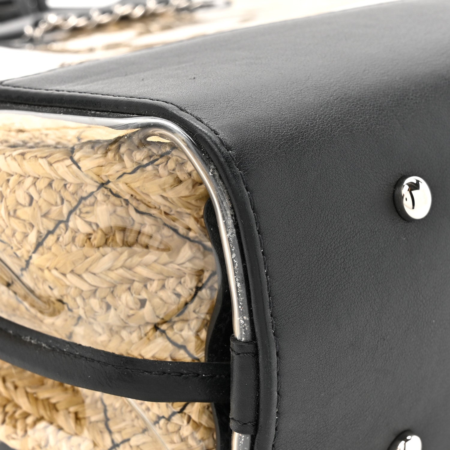 Chanel Calfskin PVC Quilted Chanel 31 Bag Black 12 of 13