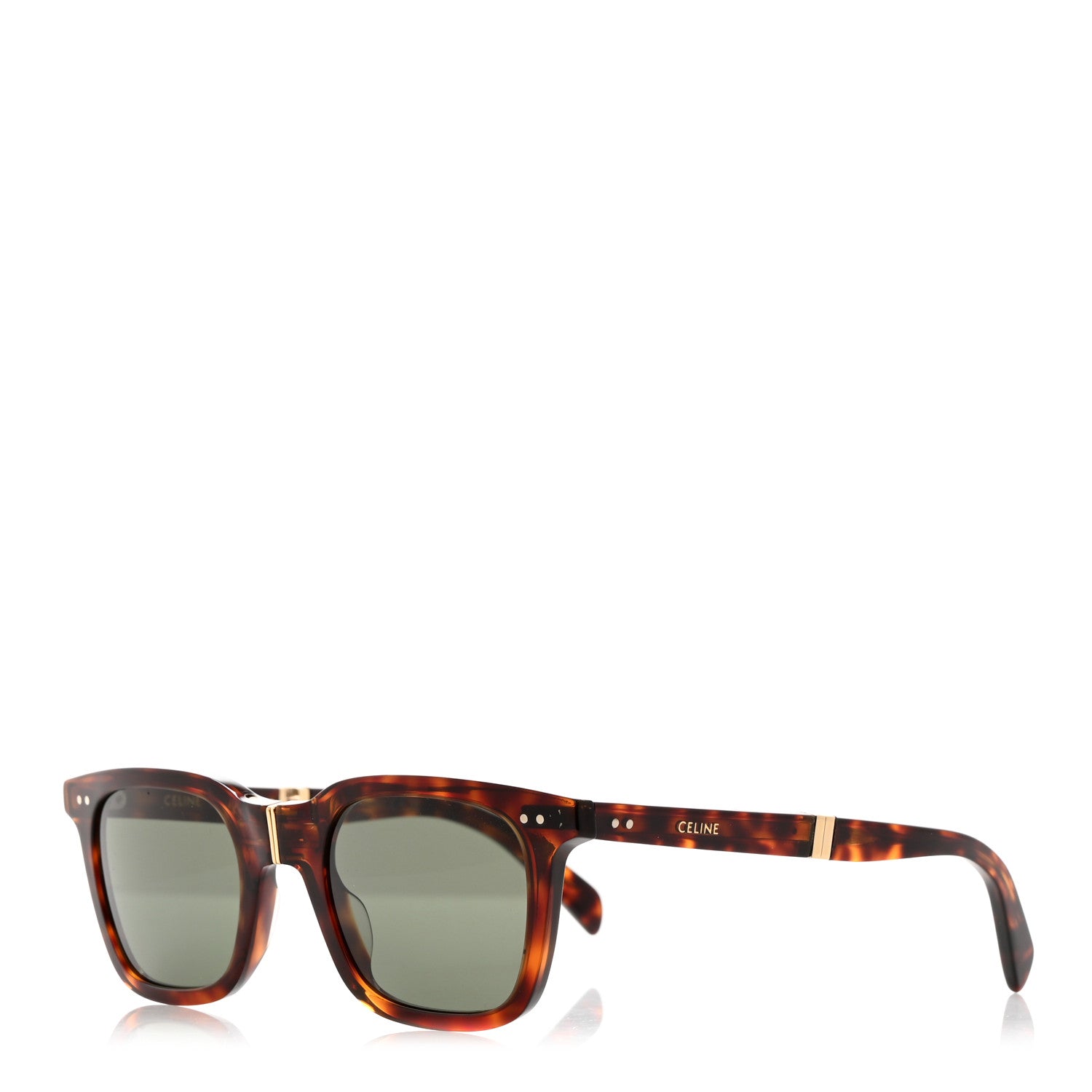 Celine Acetate Folding Sunglasses CL40247I Red Havana  display picture 3
