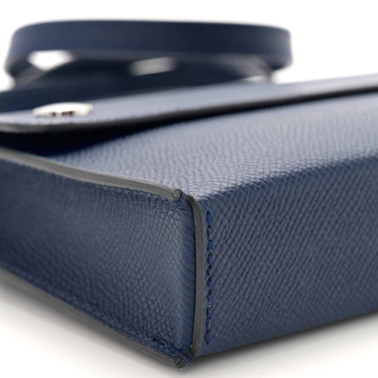Hermes Epsom Hermesnap Wallet Bleu Navy 9 of 11