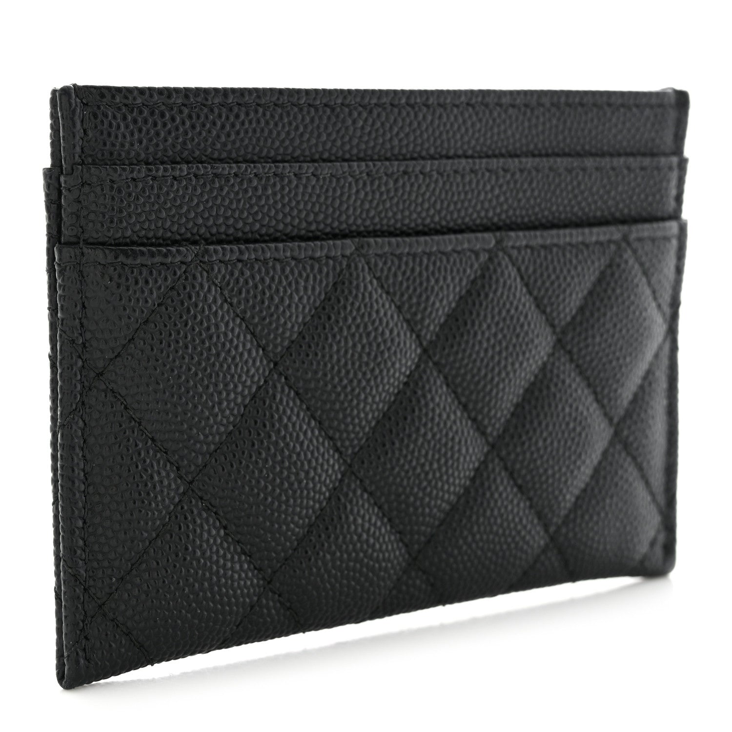 Chanel Caviar Quilted Boy Card Holder Black 3 of 9