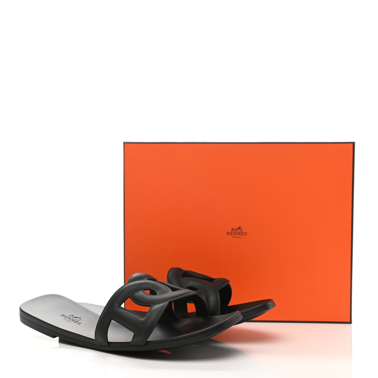 Rubber Aloha Sandals 41 Black