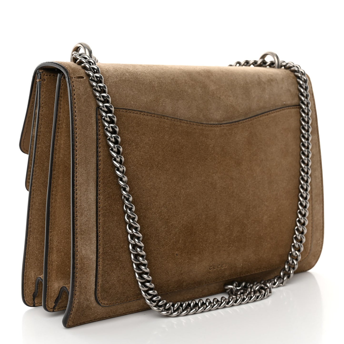 Suede Medium Dionysus Shoulder Bag Taupe