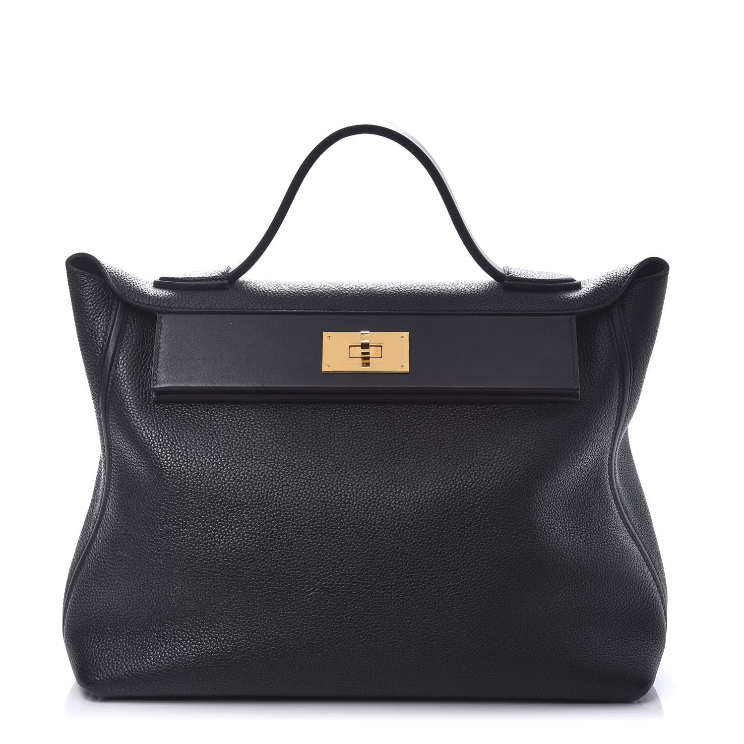 Hermes Taurillon Maurice Swift 24/24 35 Black 578270 – FASHIONPHILE