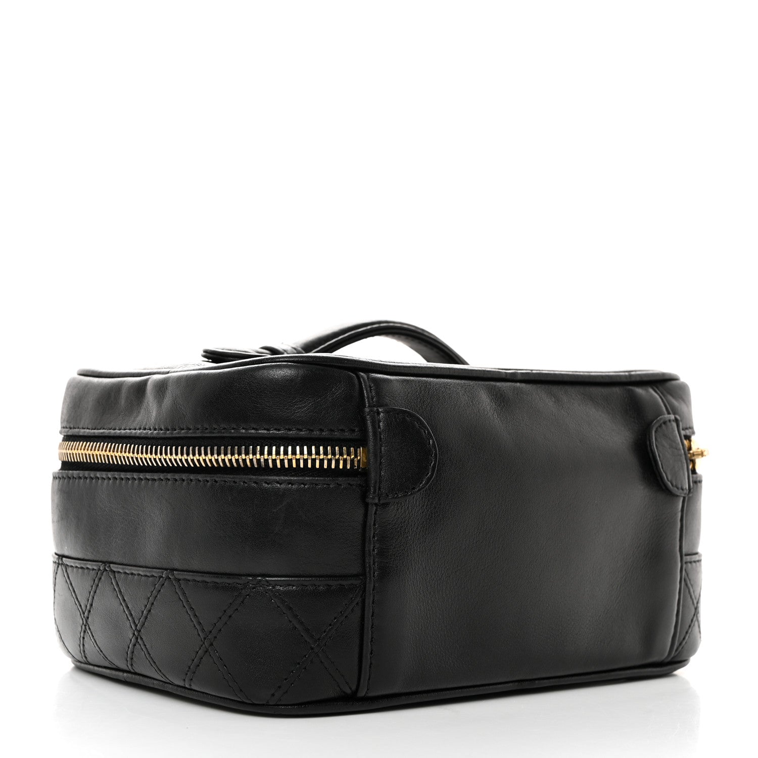 Chanel Lambskin Vanity Cosmetic Case Black 3 of 10