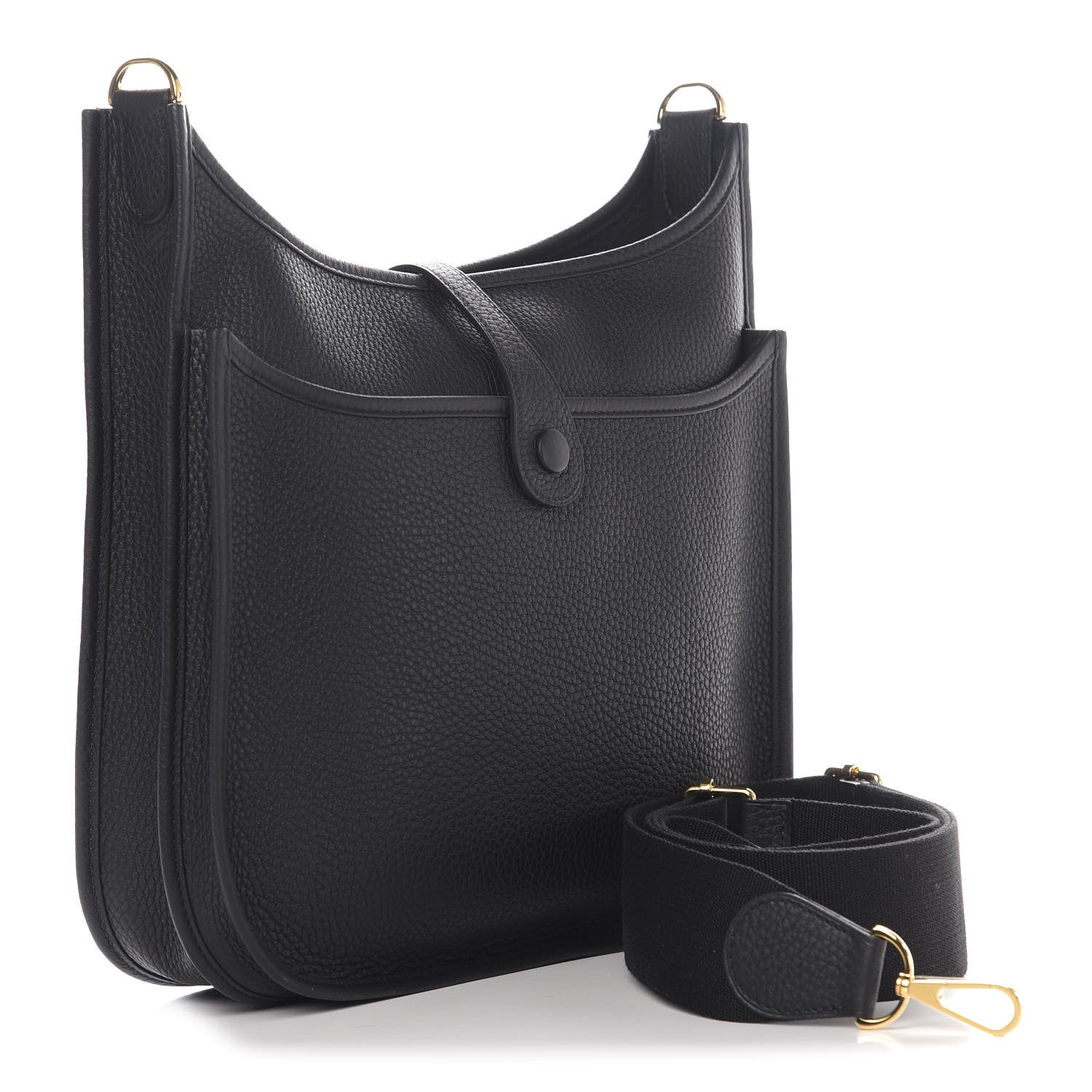 Hermes Taurillon Clemence Evelyne III PM Black 3 of 11