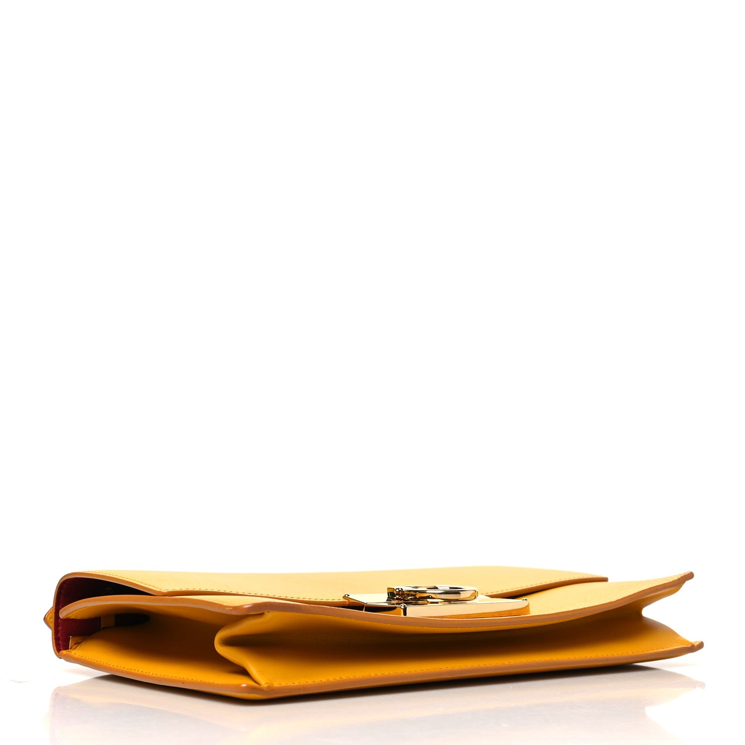 Salvatore Ferragamo Calfskin Medium Aileen Bag Yellow 4 of 10